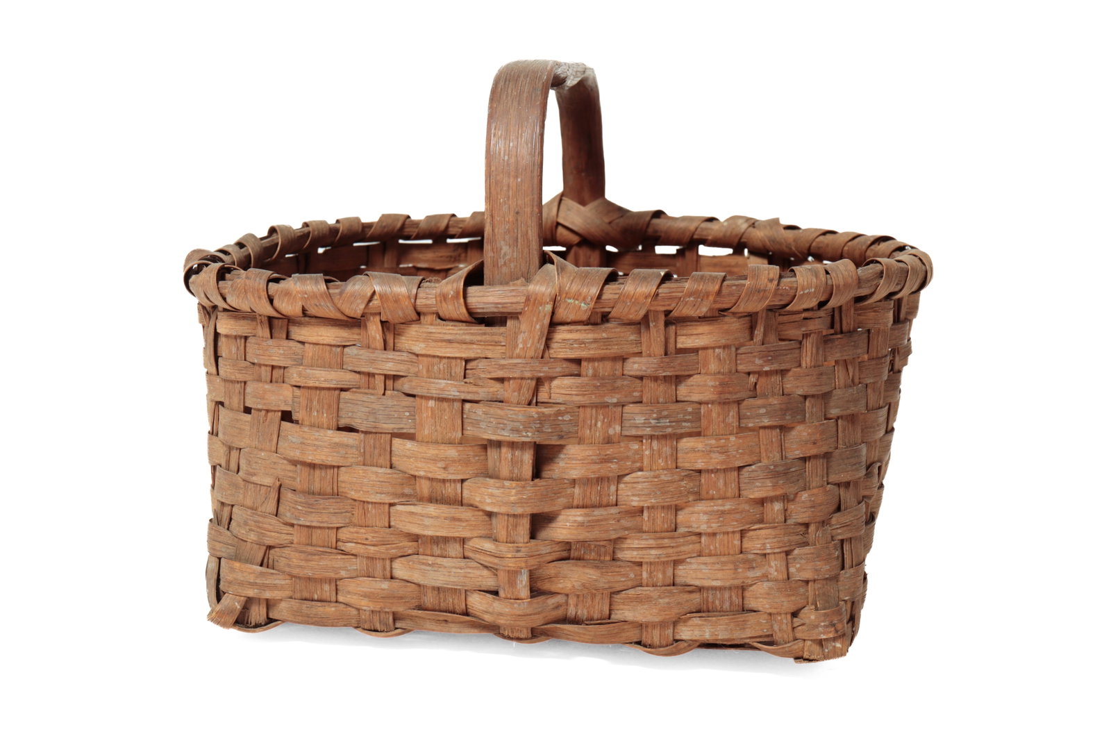 THREE BENTWOOD HANDLED BASKETS. - 15