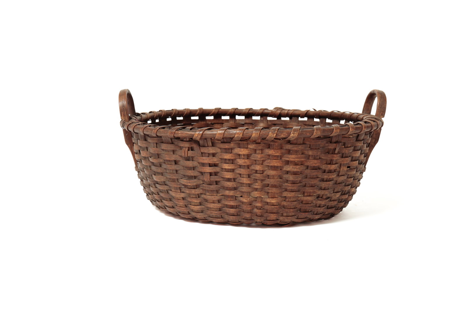 THREE BENTWOOD HANDLED BASKETS. - 4