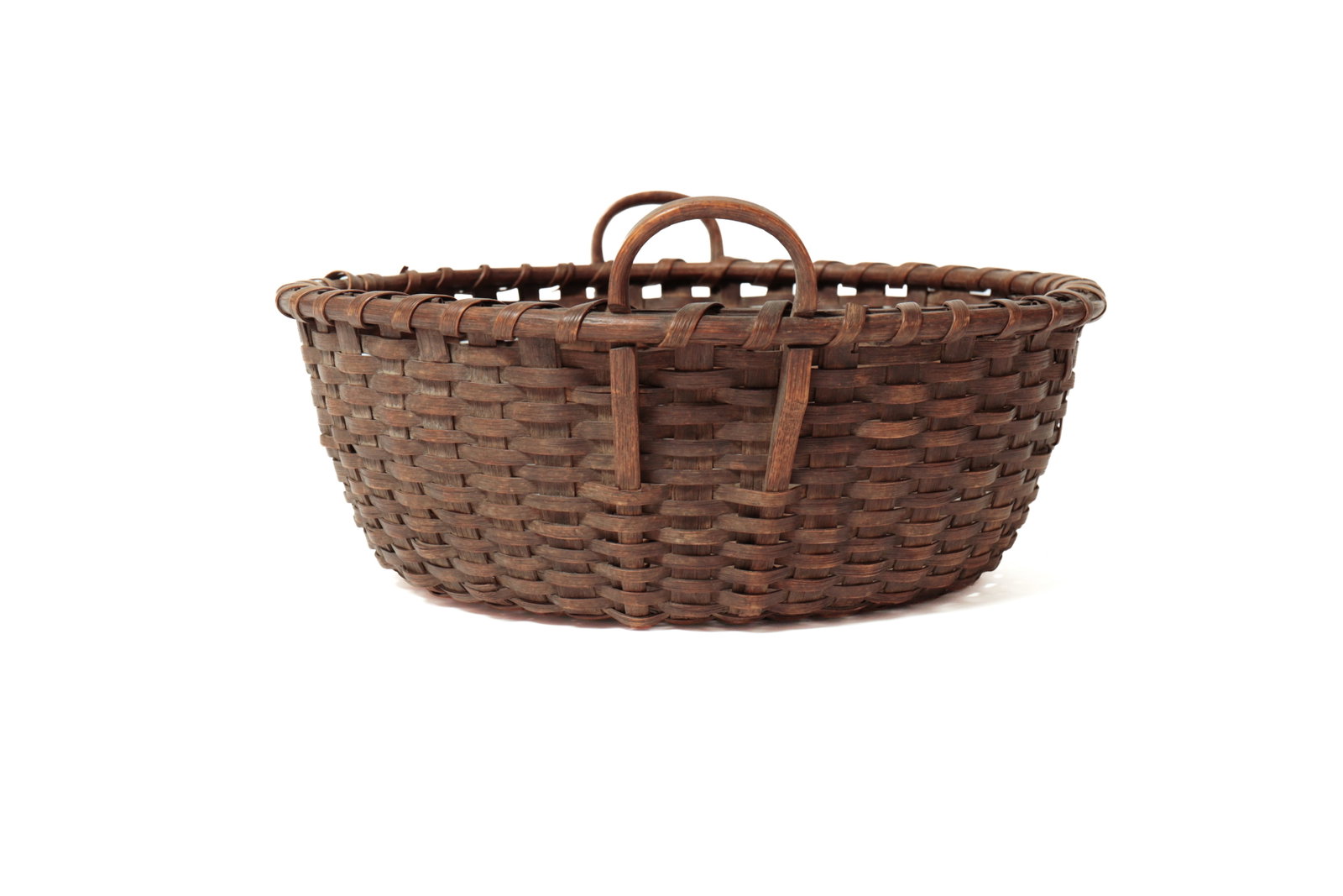THREE BENTWOOD HANDLED BASKETS. - 5