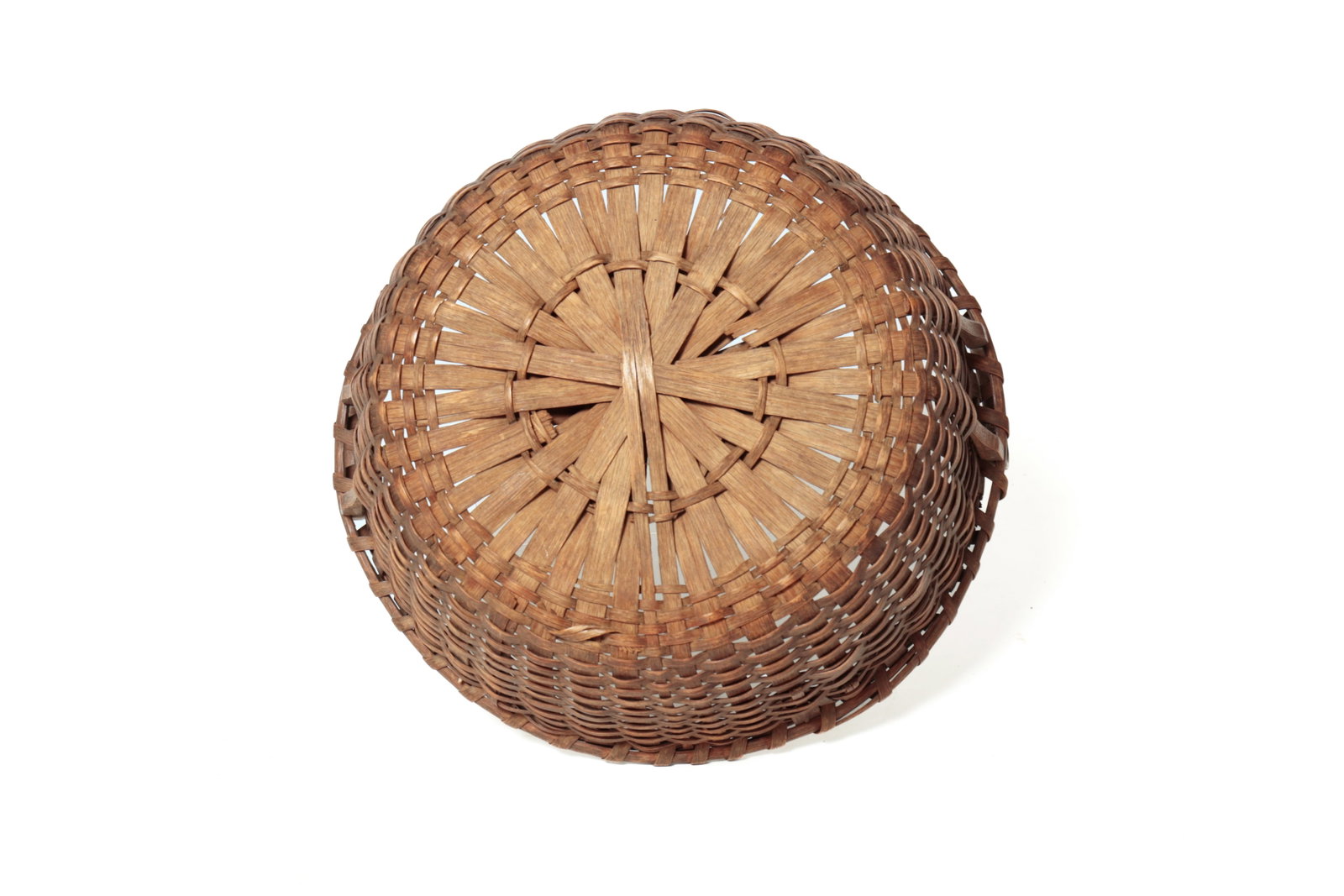 THREE BENTWOOD HANDLED BASKETS. - 7