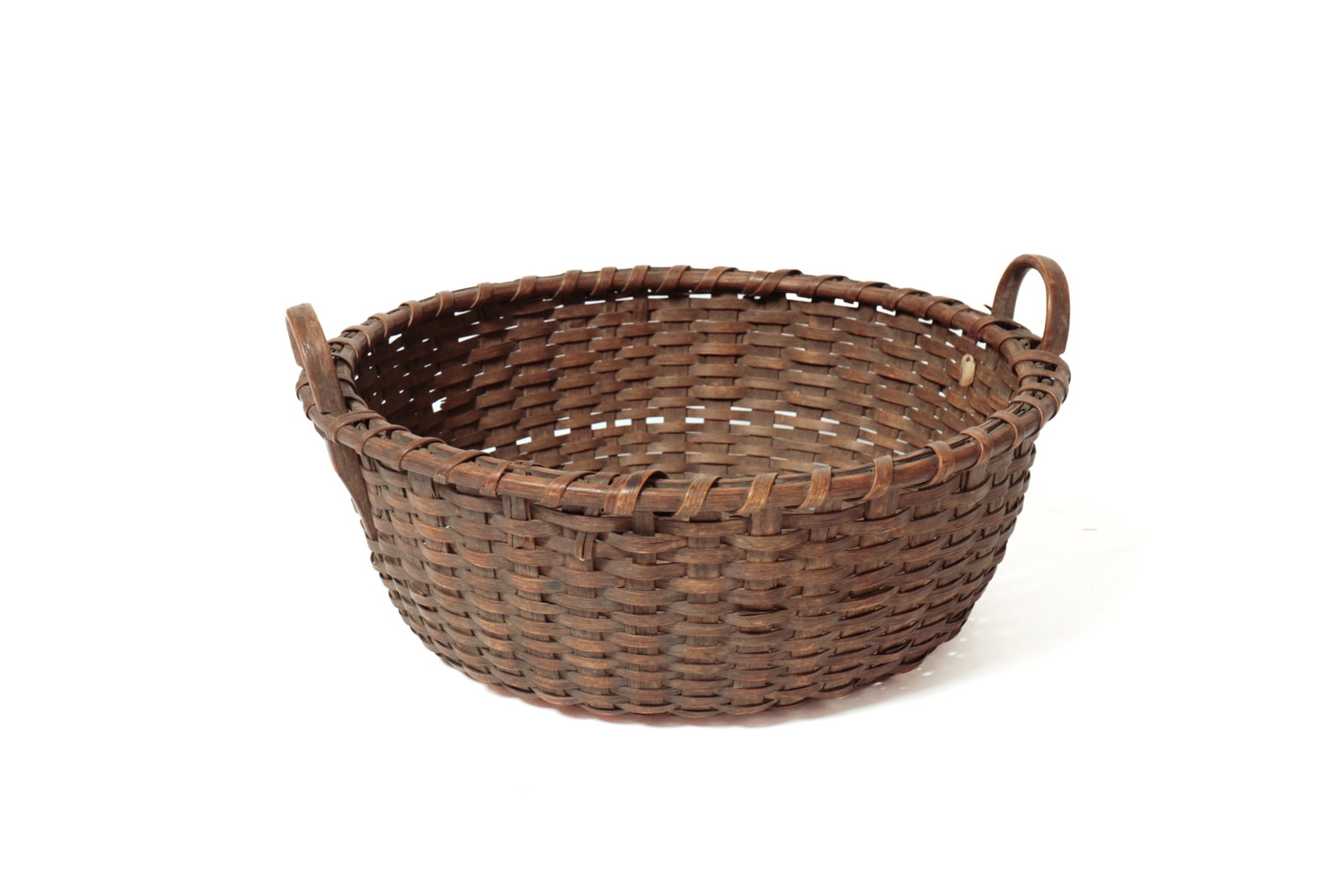 THREE BENTWOOD HANDLED BASKETS. - 8