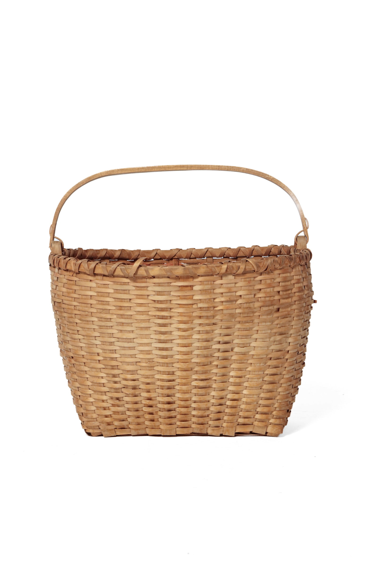 FOUR WOVEN SPLINT BASKETS. - 12