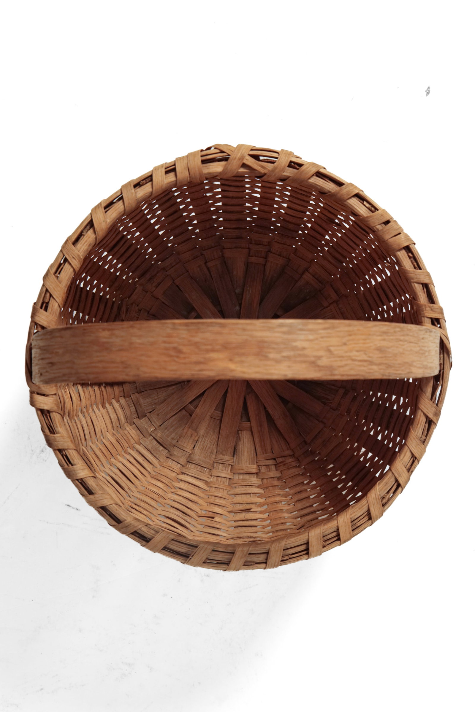 FOUR WOVEN SPLINT BASKETS. - 4