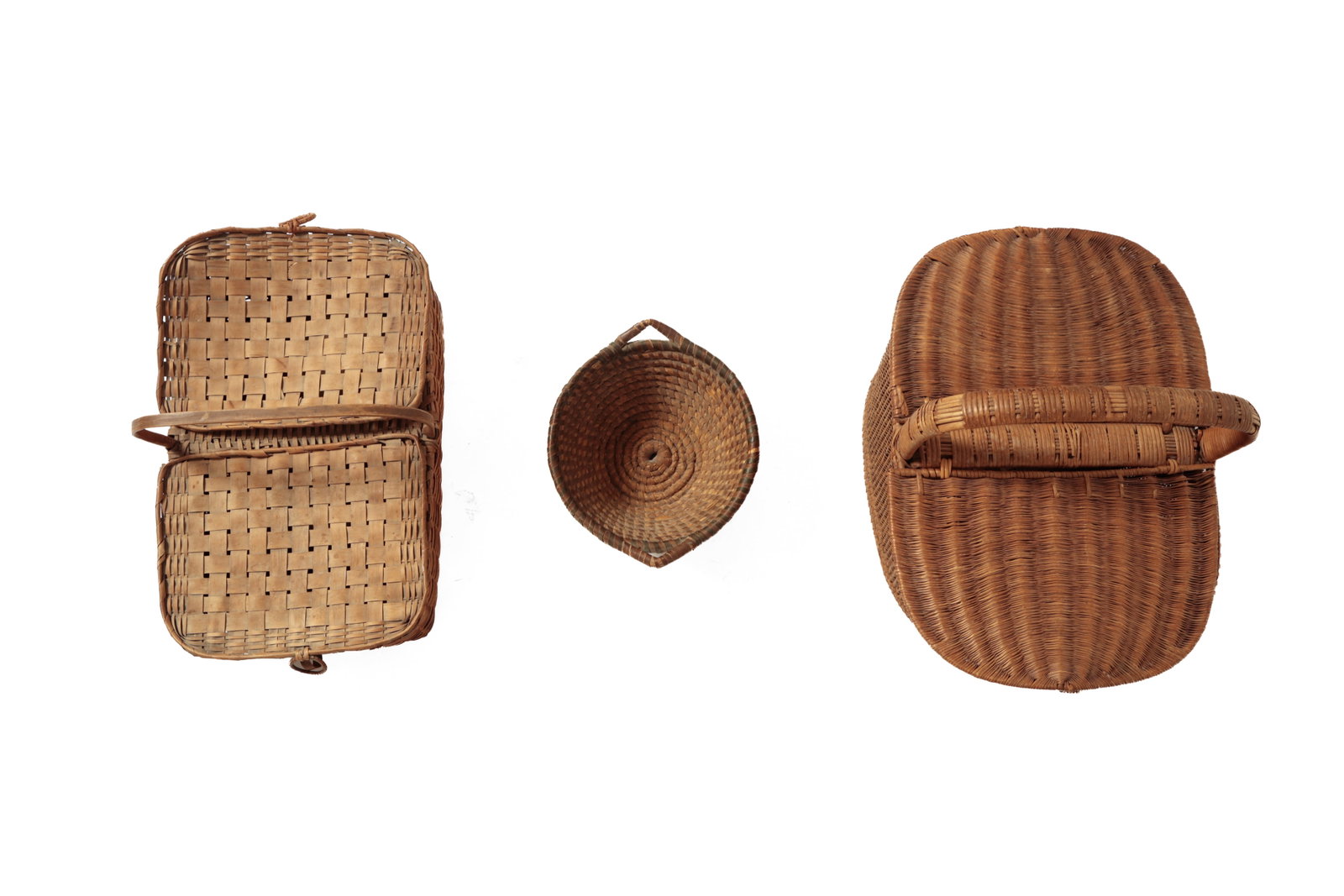 COLLECTION OF FIVE BASKETS. - 8