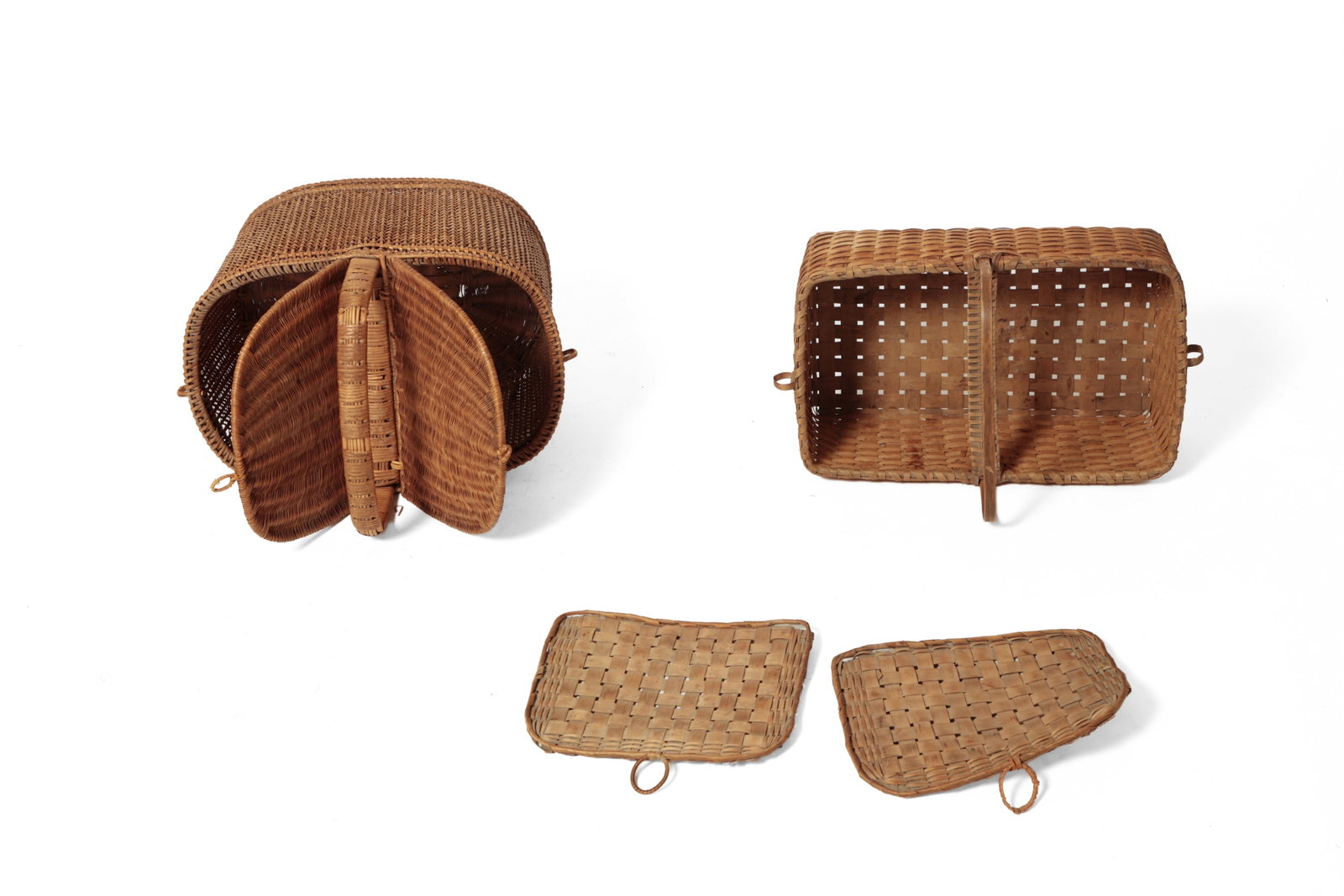 COLLECTION OF FIVE BASKETS. - 9