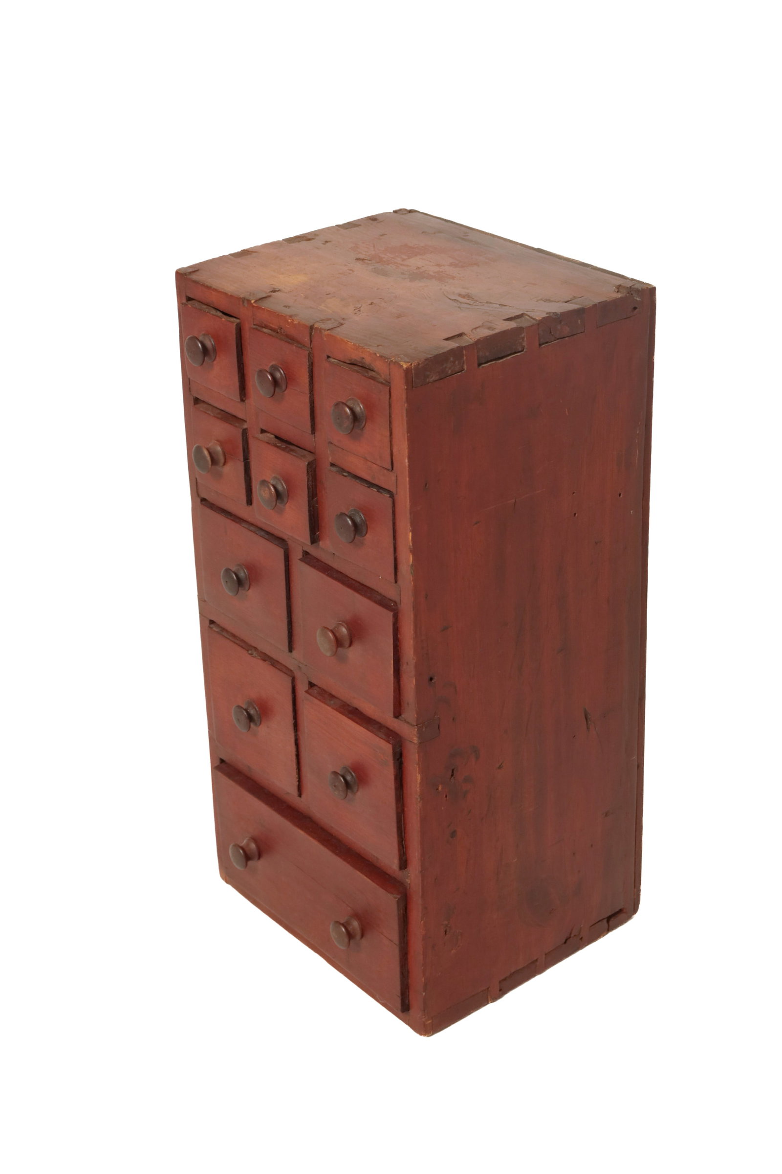 ELEVEN-DRAWER APOTHECARY CHEST. (1 of 18)