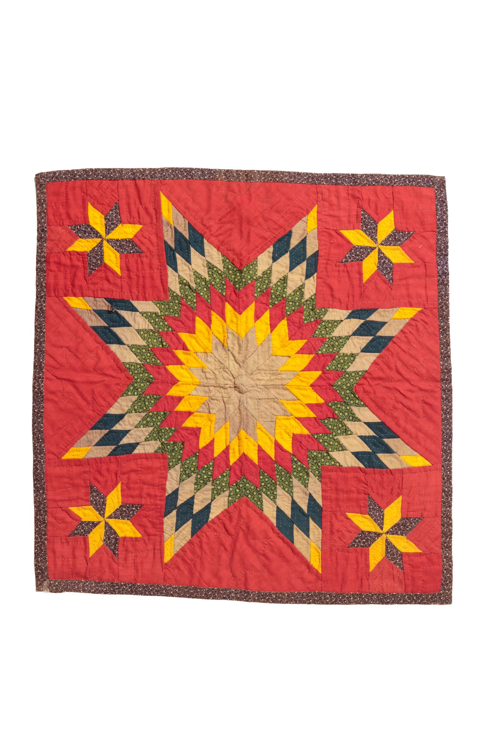 "STAR OF BETHLEHEM" BABY OR DOLL QUILT. (1 of 5)