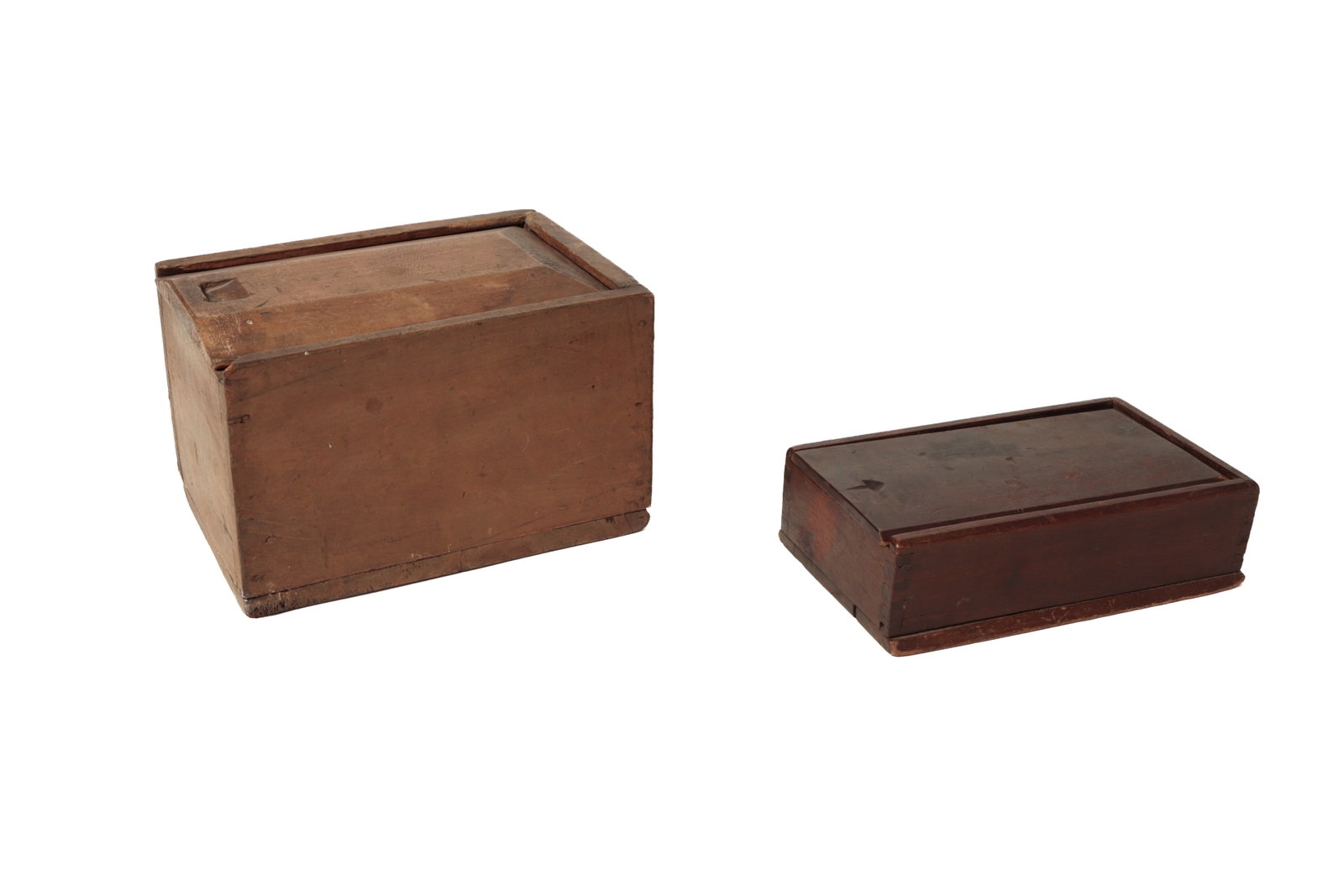 SLIDE-LID SPICE BOX AND SLIDE-LID BOX IN ORIGINAL PAINT. (1 of 10)