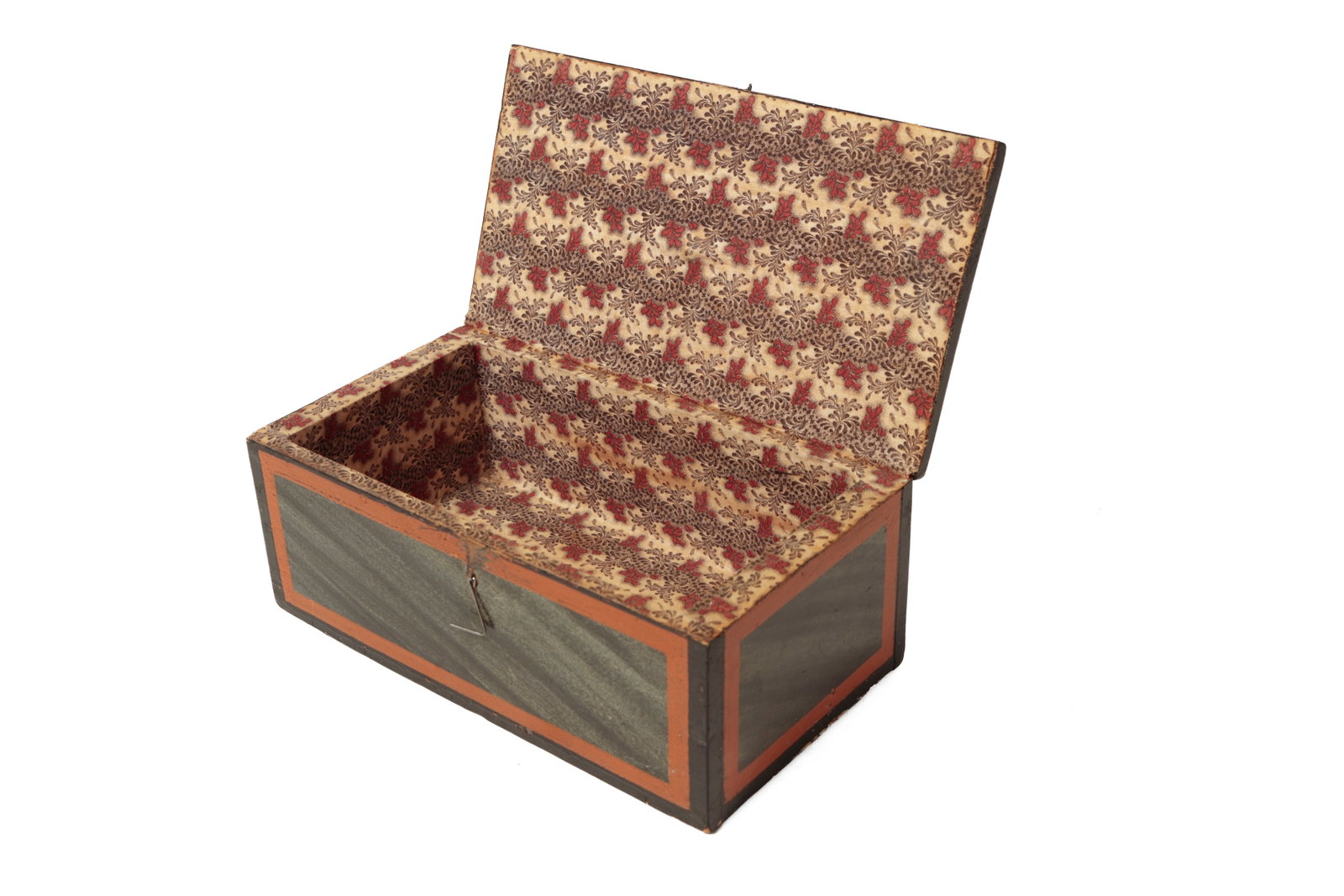TWO PAINT-DECORATED DOCUMENT BOXES. - 16