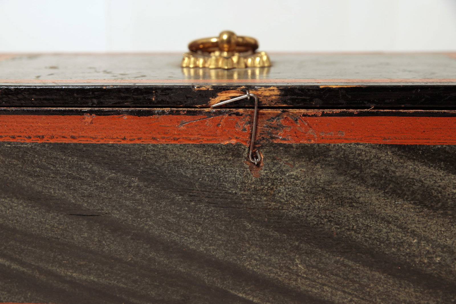 TWO PAINT-DECORATED DOCUMENT BOXES. - 19