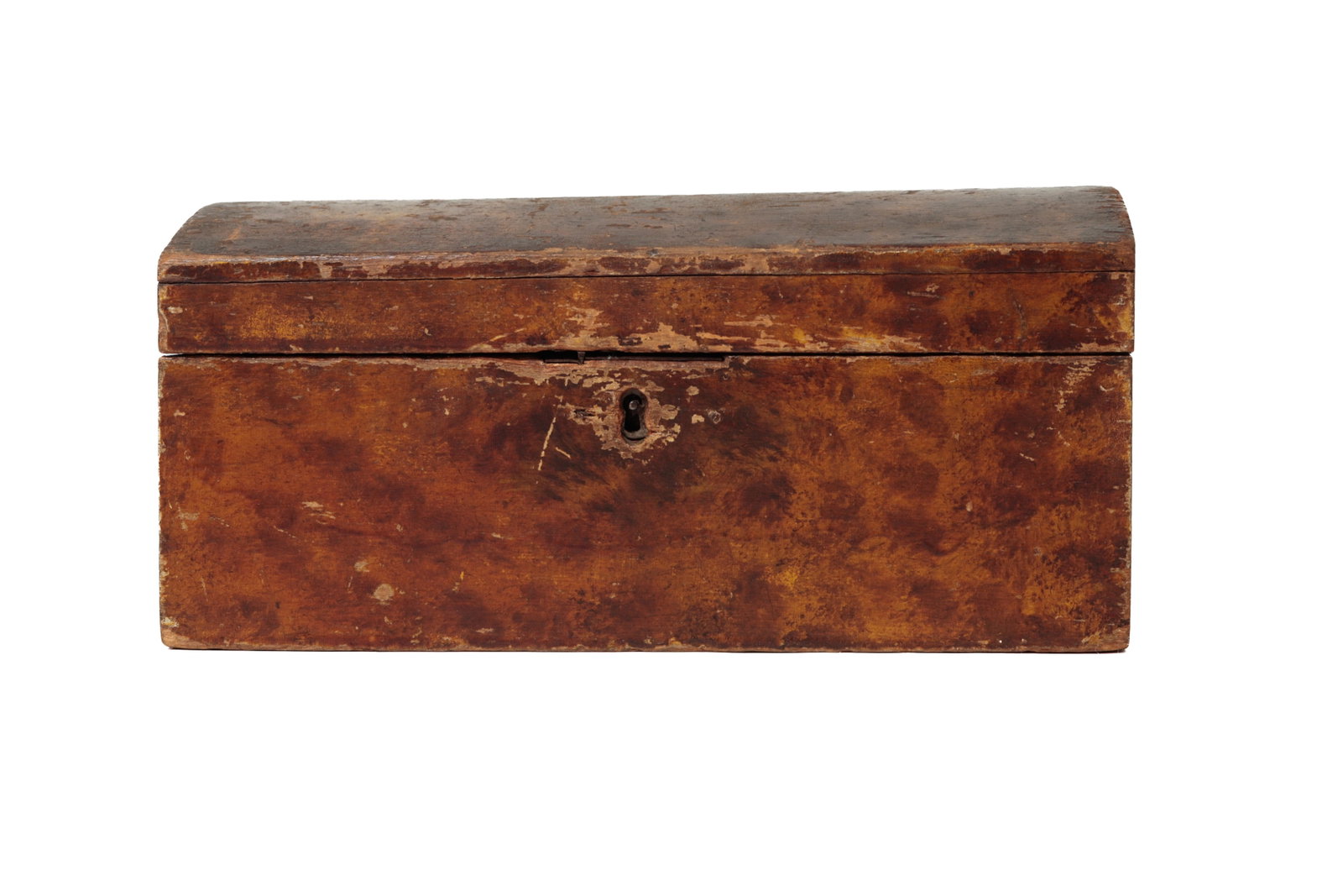 TWO PAINT-DECORATED DOCUMENT BOXES. - 2