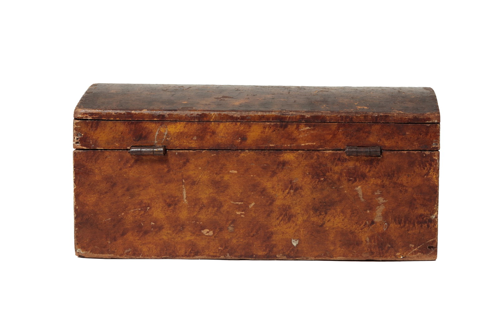 TWO PAINT-DECORATED DOCUMENT BOXES. - 4