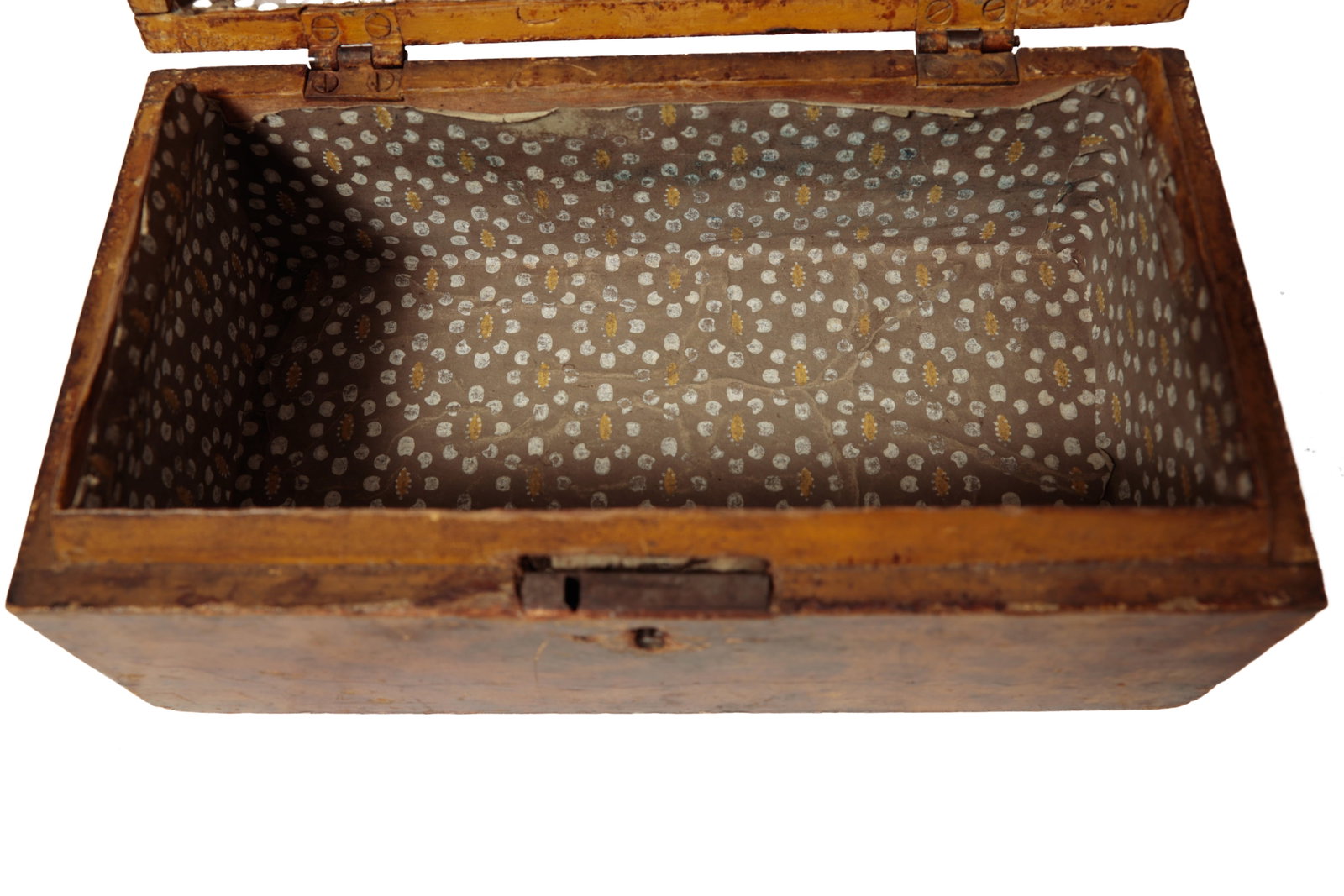 TWO PAINT-DECORATED DOCUMENT BOXES. - 9