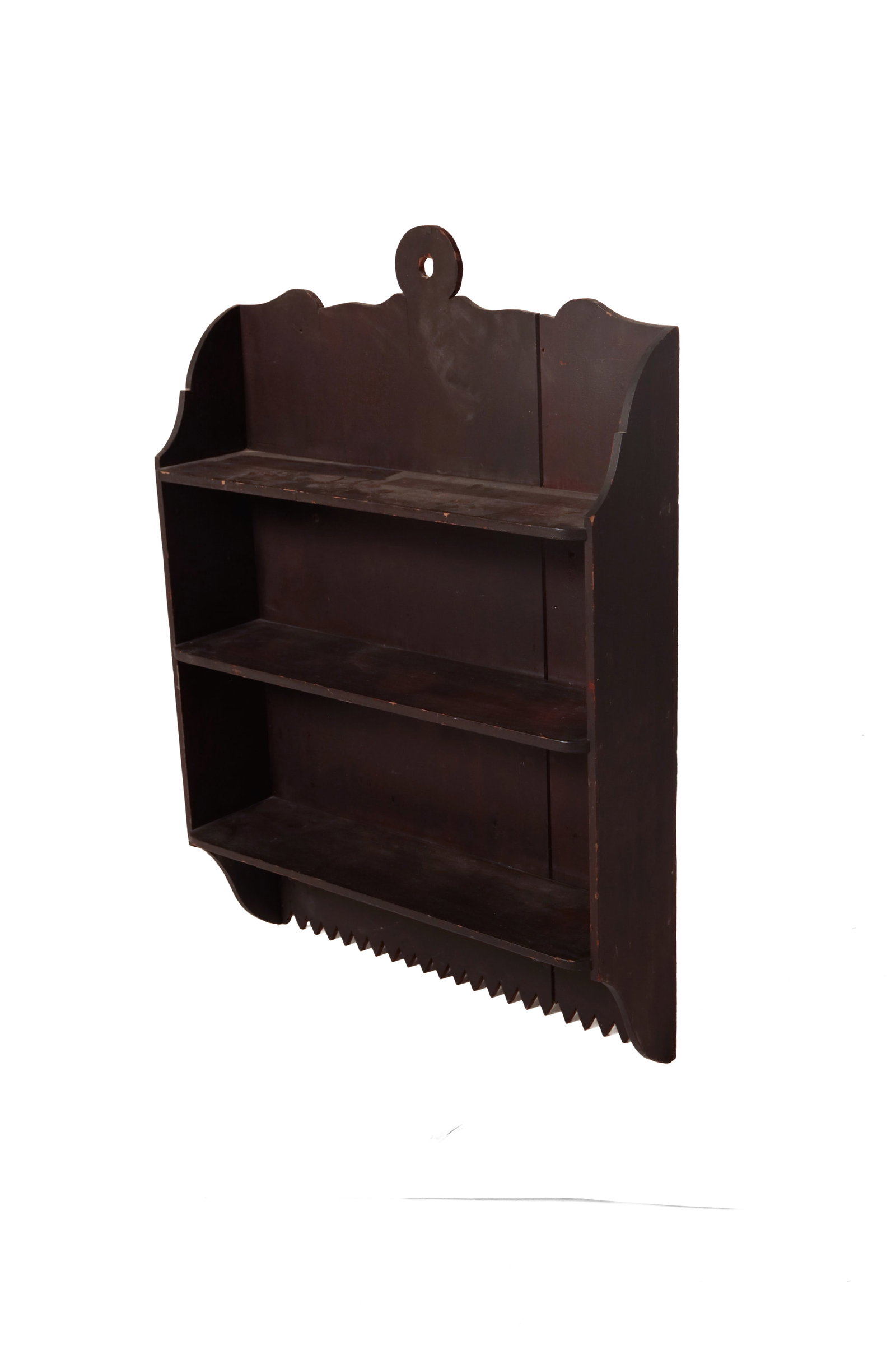 SET OF PAINTED HANGING SHELVES. (1 of 4)