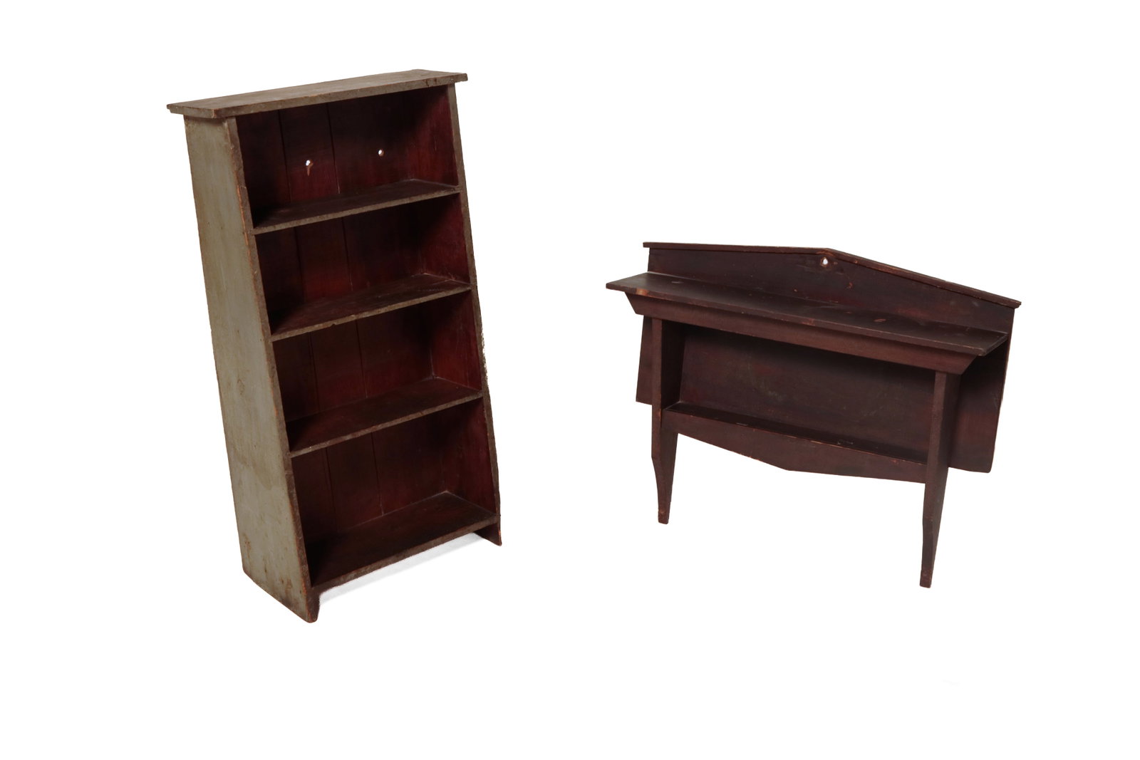 TWO SETS OF SHELVES. (1 of 7)