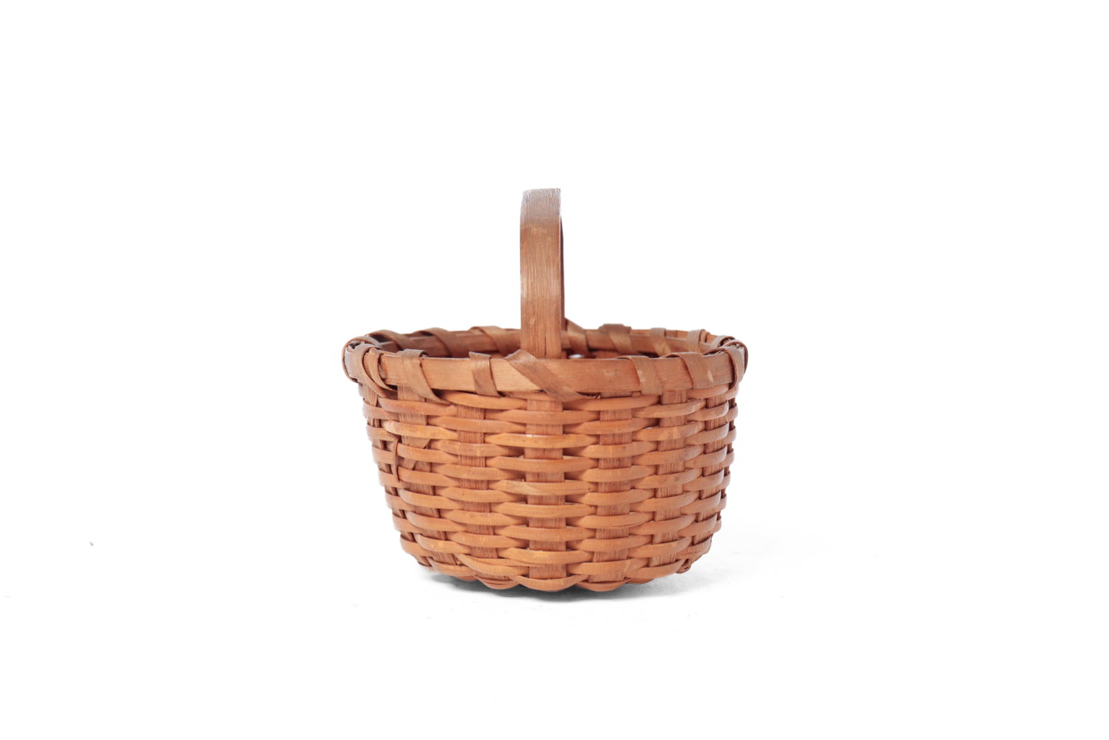 THREE BASKETS WITH WRAPPED RIMS. - 14