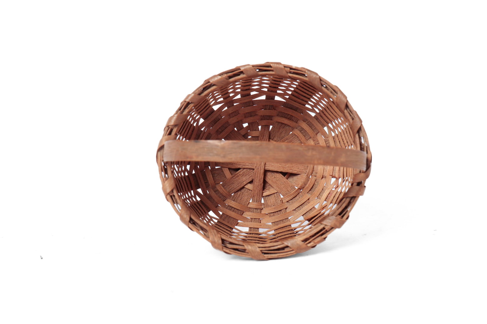 THREE BASKETS WITH WRAPPED RIMS. - 15
