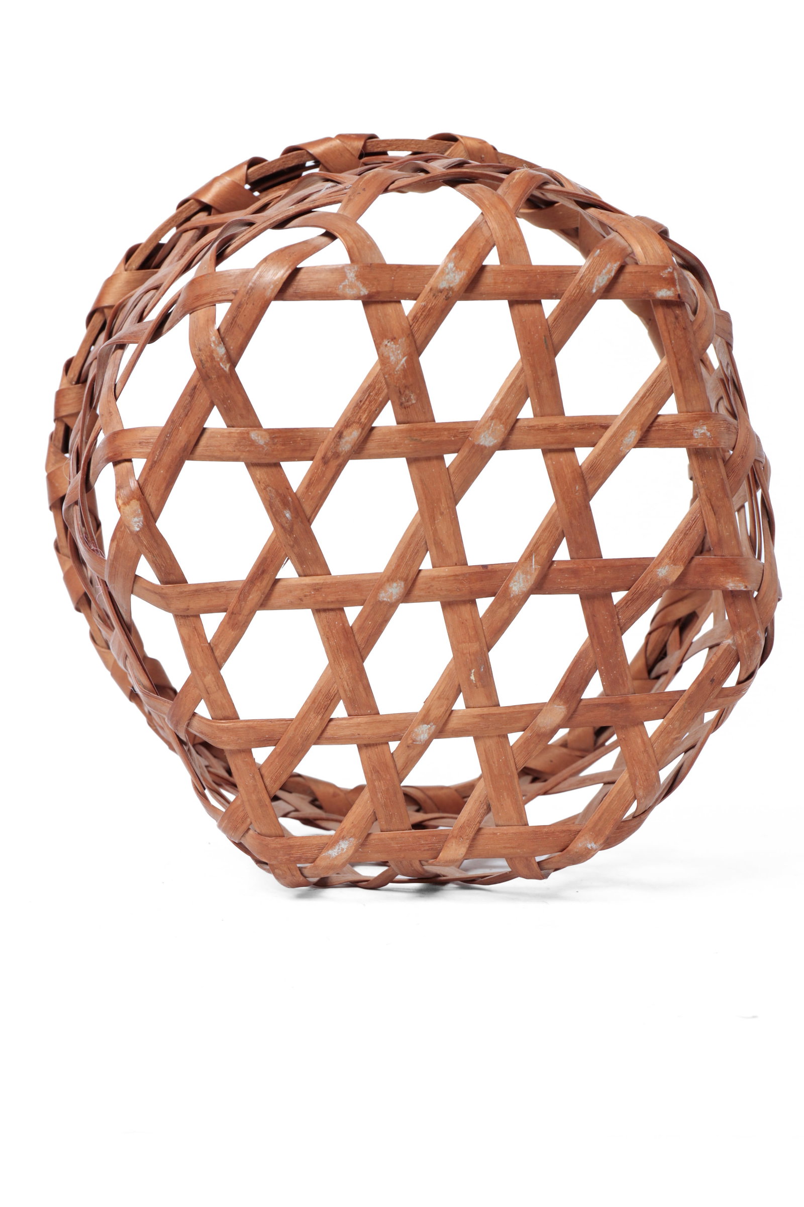 THREE BASKETS WITH WRAPPED RIMS. - 6