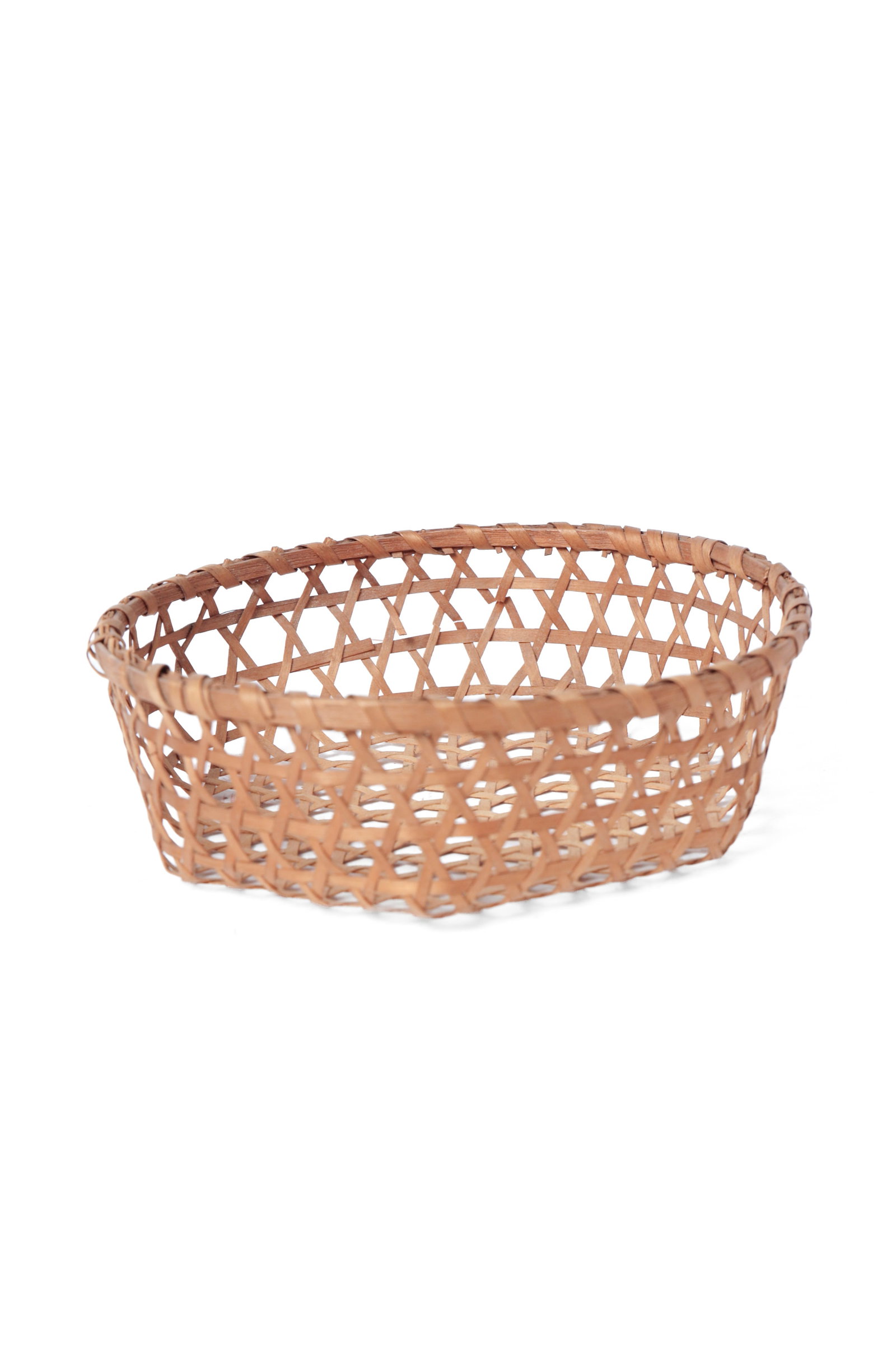 THREE BASKETS WITH WRAPPED RIMS. - 7
