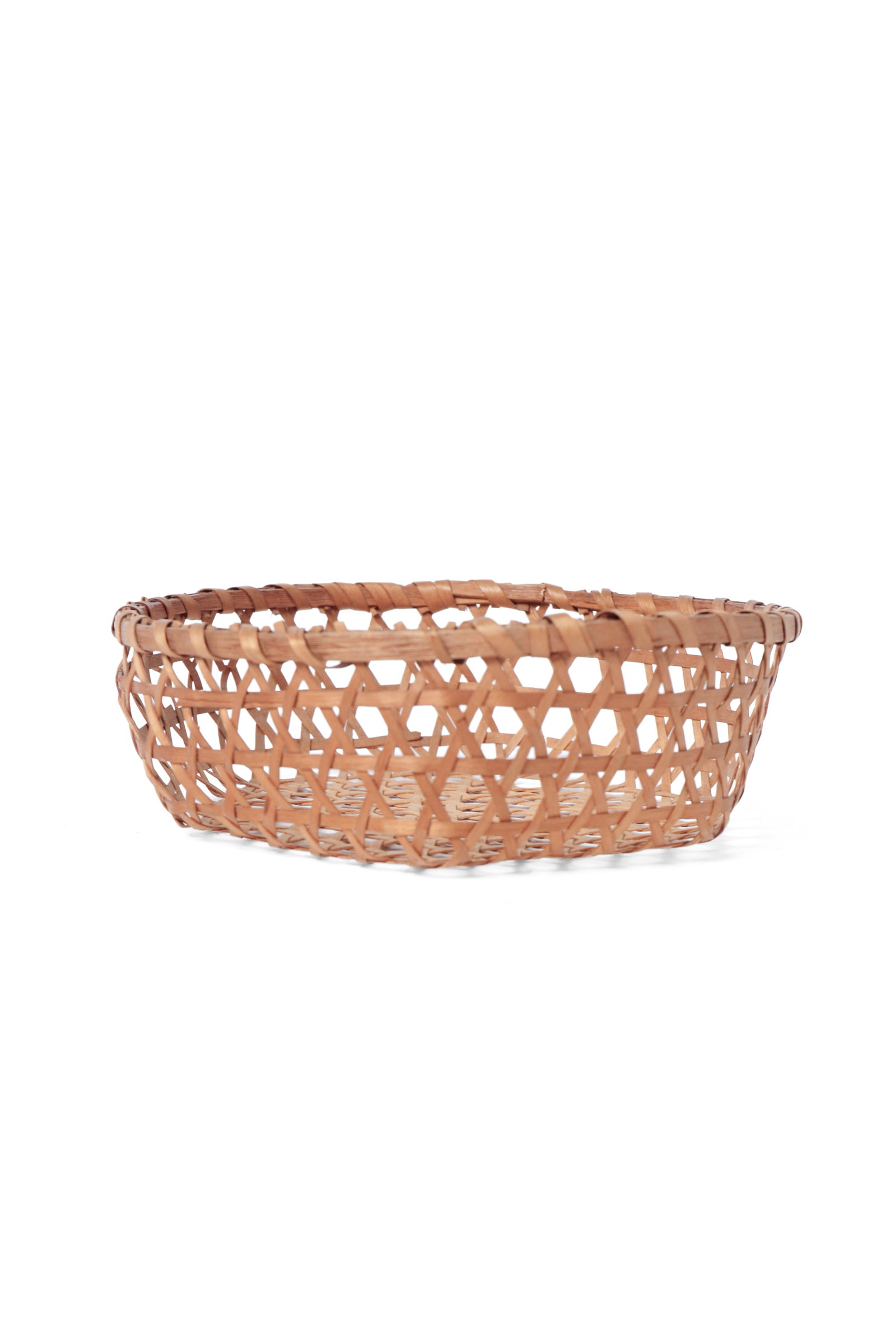 THREE BASKETS WITH WRAPPED RIMS. - 9