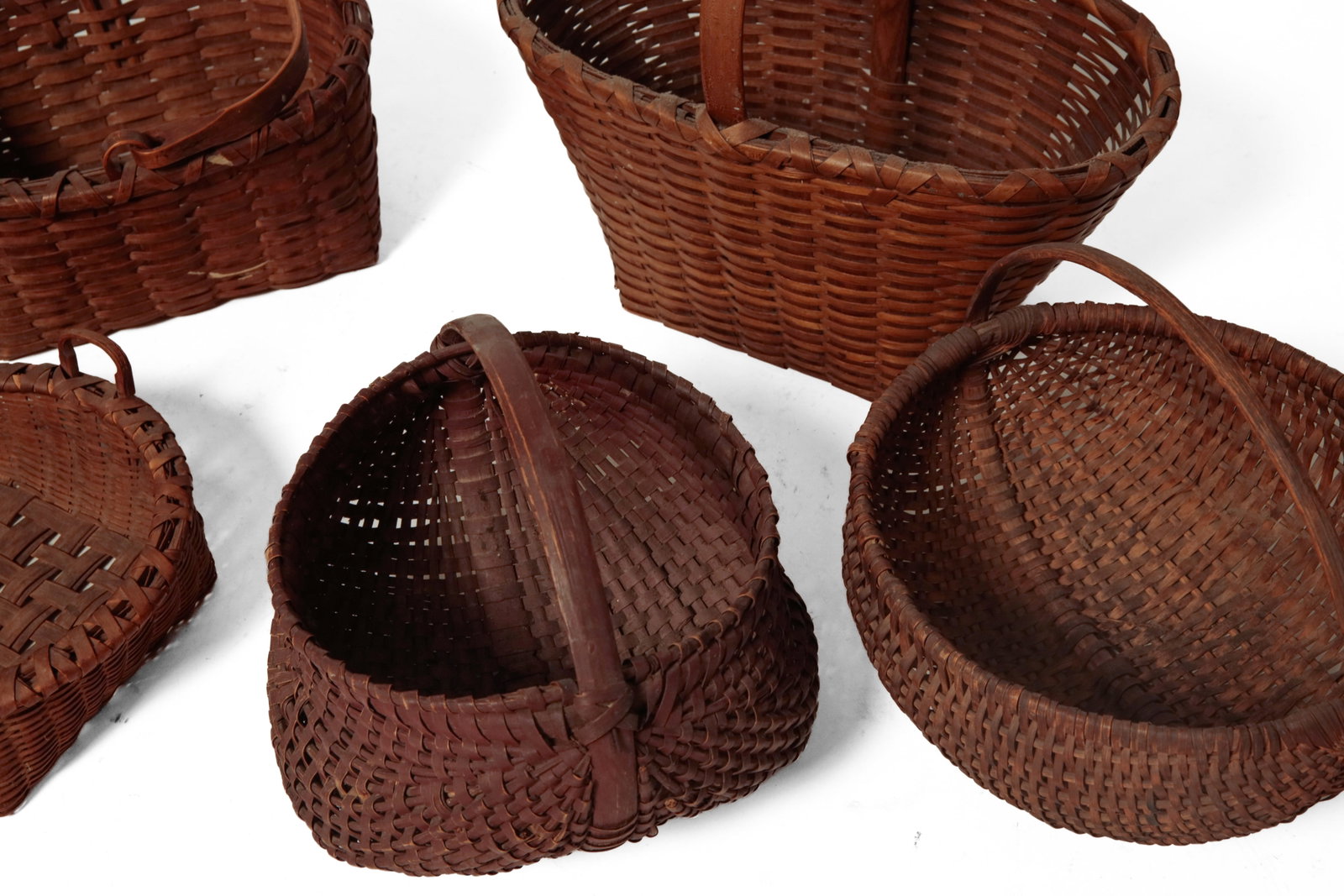 SIX SPLINT BASKETS. - 4