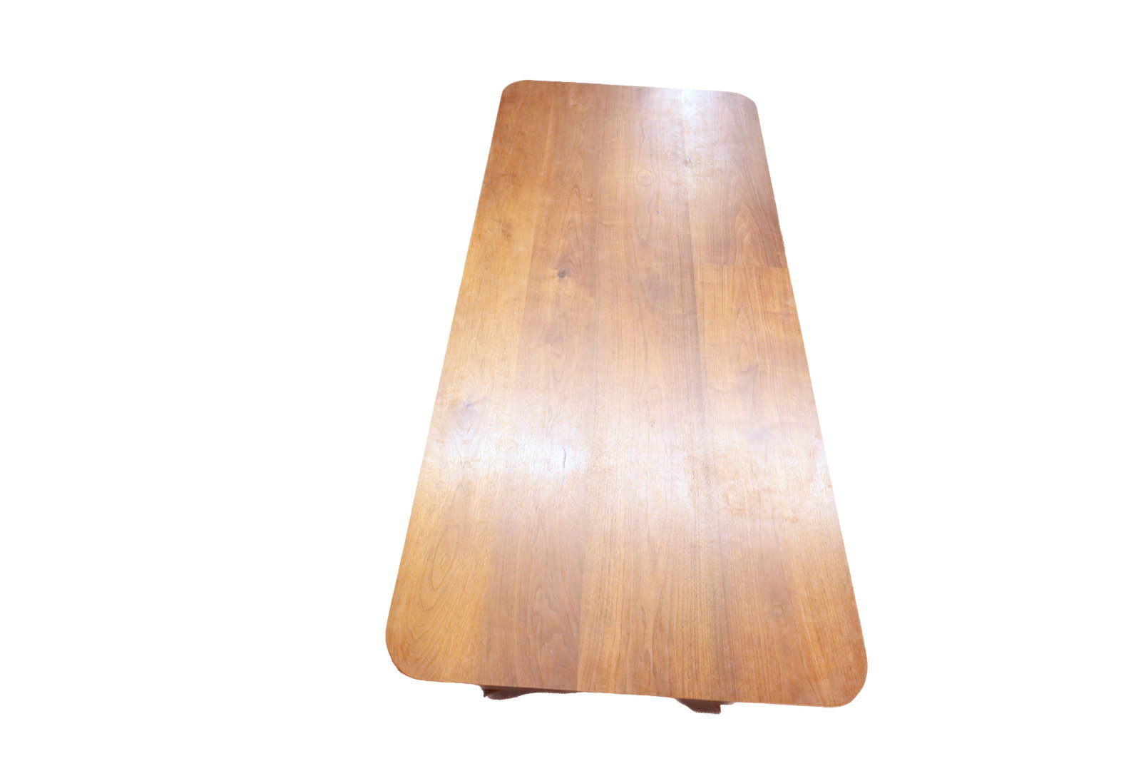 SHAKER STYLE WALNUT TRESTLE TABLE. - 4
