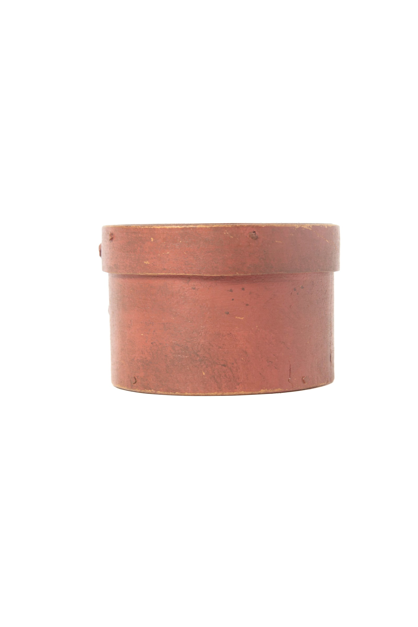 TWO ROUND PANTRY BOXES IN ORIGINAL PAINT. - 10