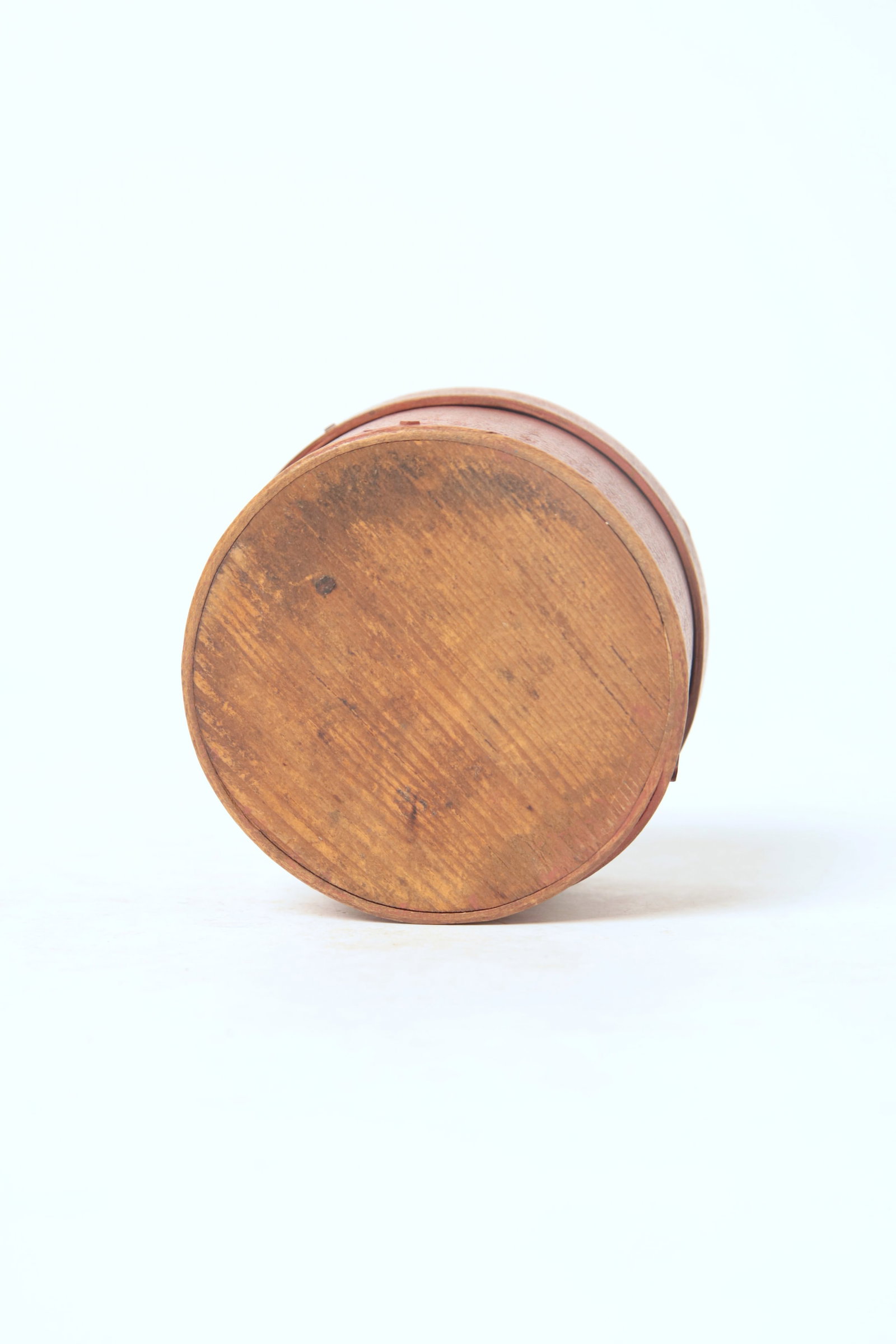 TWO ROUND PANTRY BOXES IN ORIGINAL PAINT. - 12