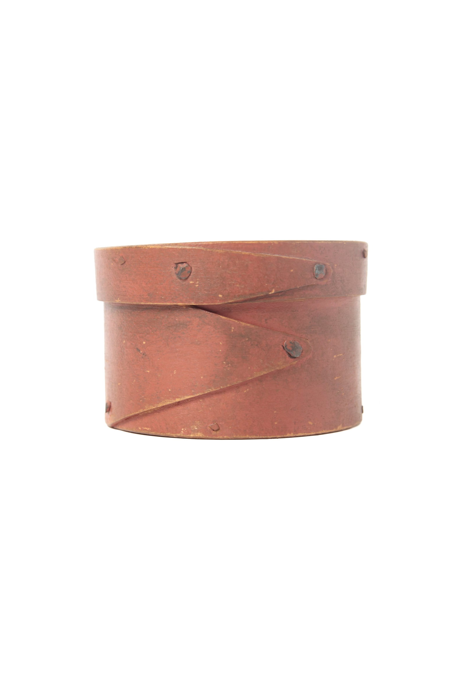 TWO ROUND PANTRY BOXES IN ORIGINAL PAINT. - 9