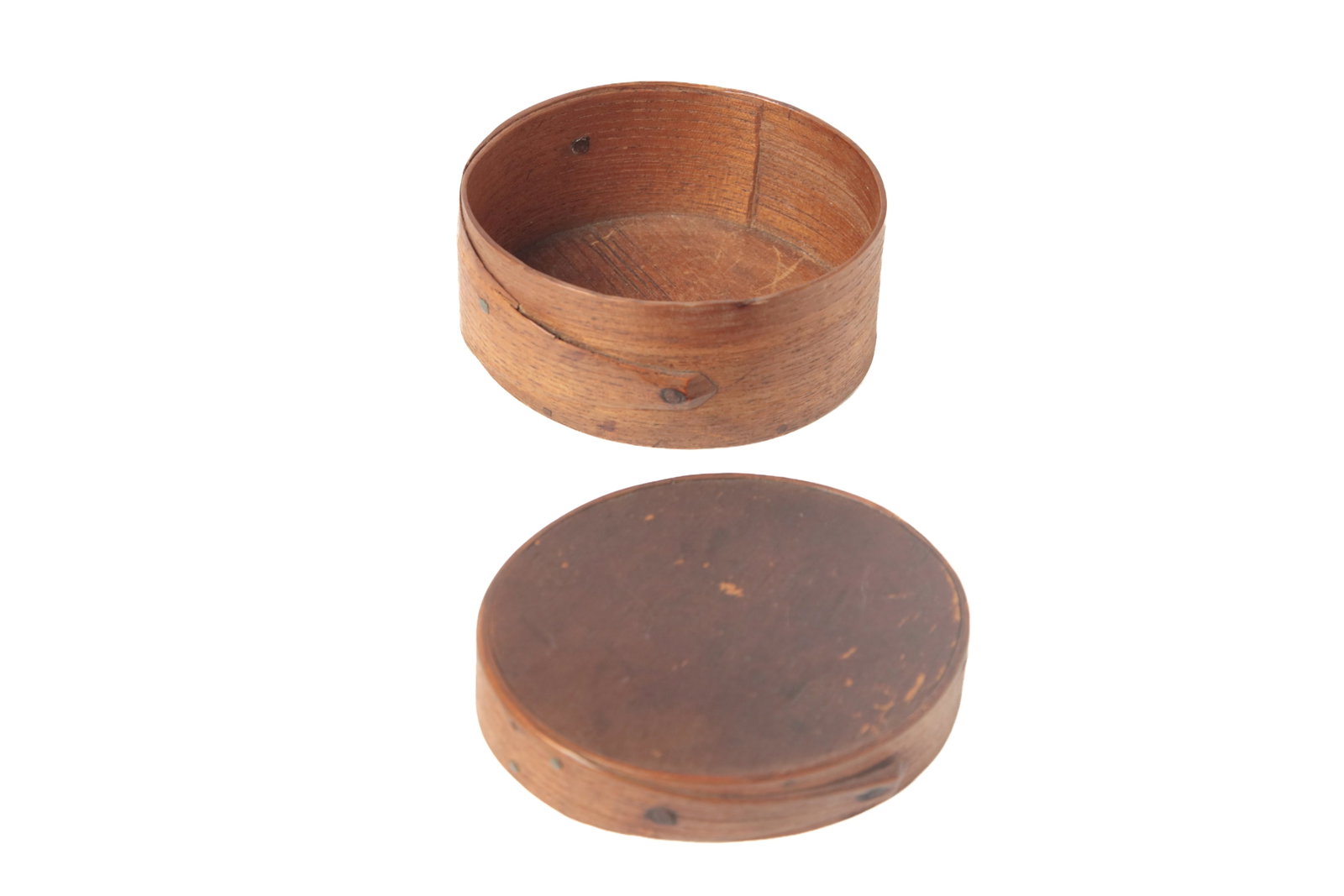 THREE OVAL PANTRY BOXES. - 12