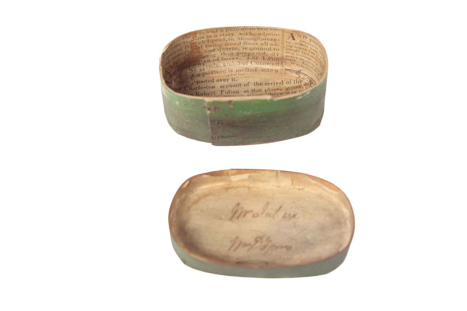 THREE OVAL PANTRY BOXES. - 18