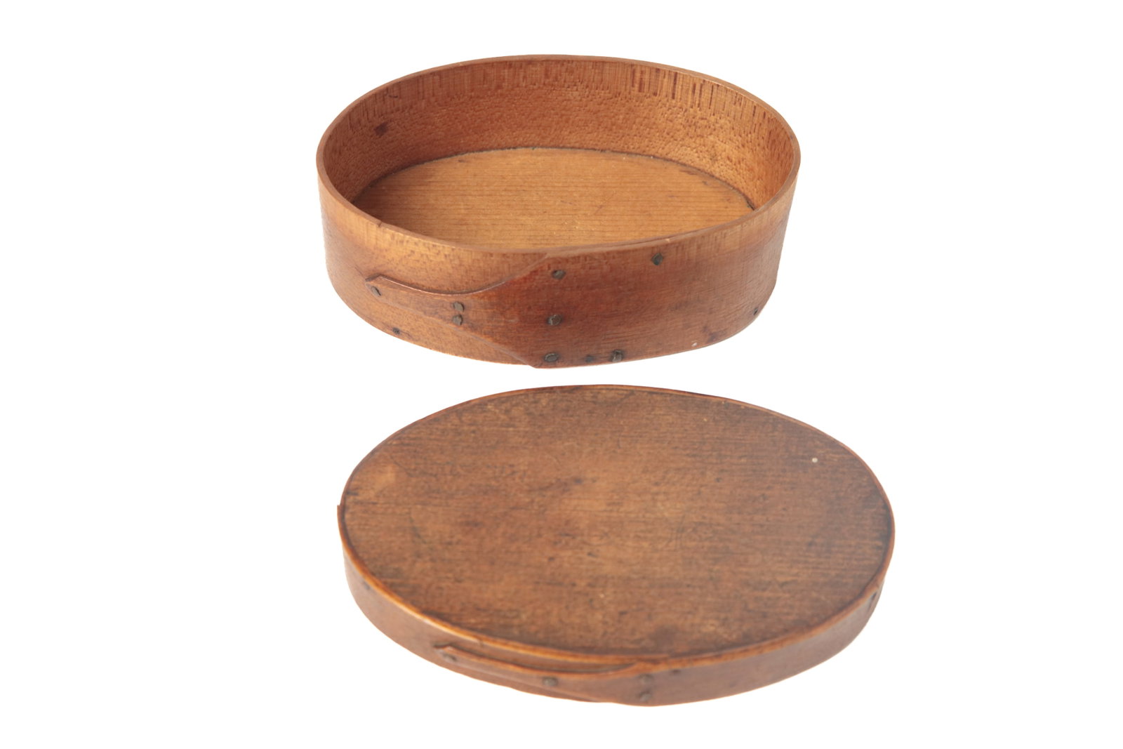 THREE OVAL PANTRY BOXES. - 6