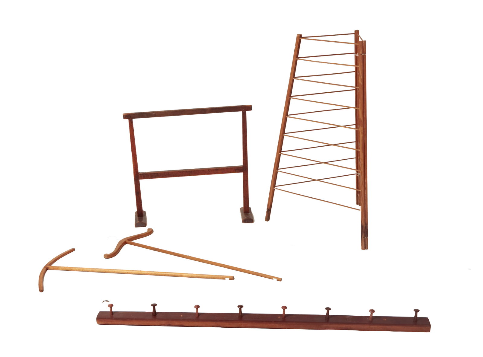 GROUP OF FIVE SHAKER WOOD HOUSEHOLD ITEMS. (1 of 5)