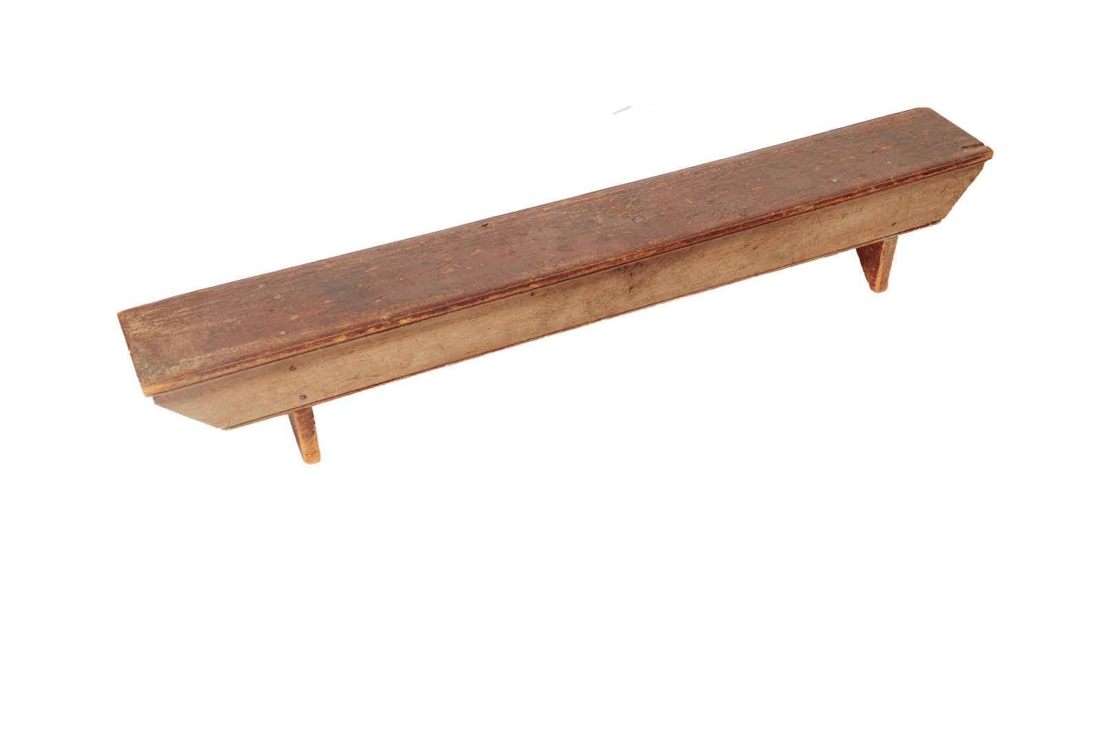 COUNTRY PAINTED KNEELING BENCH. (1 of 3)