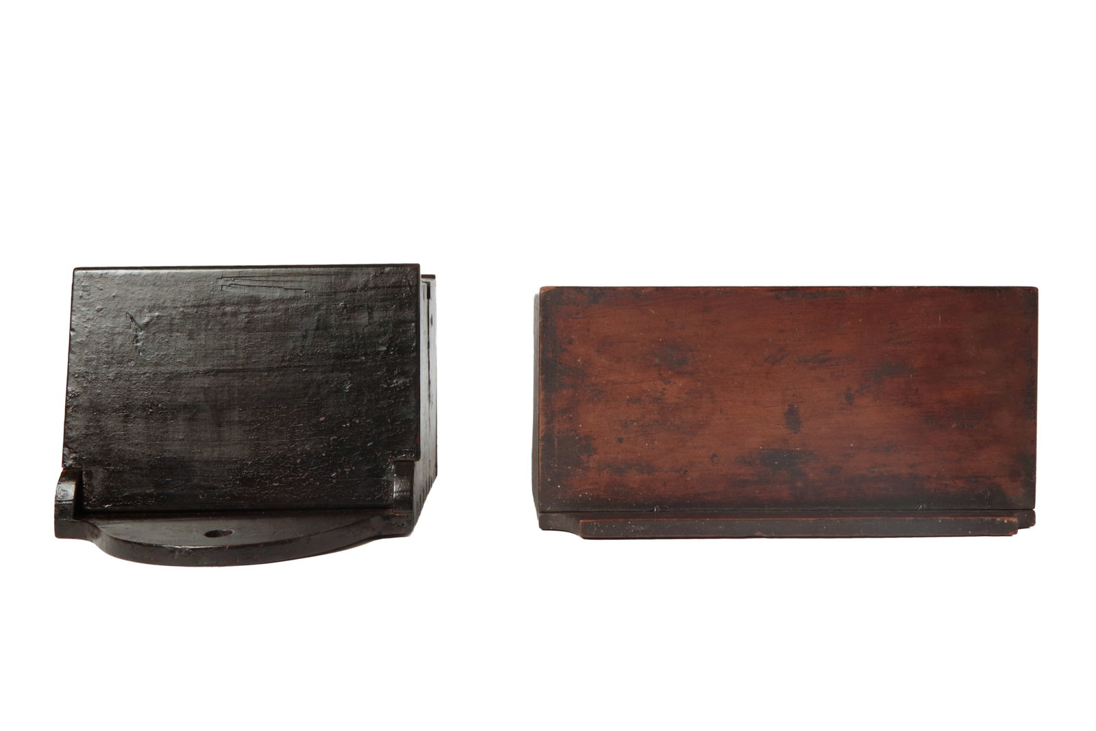 TWO PAINTED WALL BOXES. - 6
