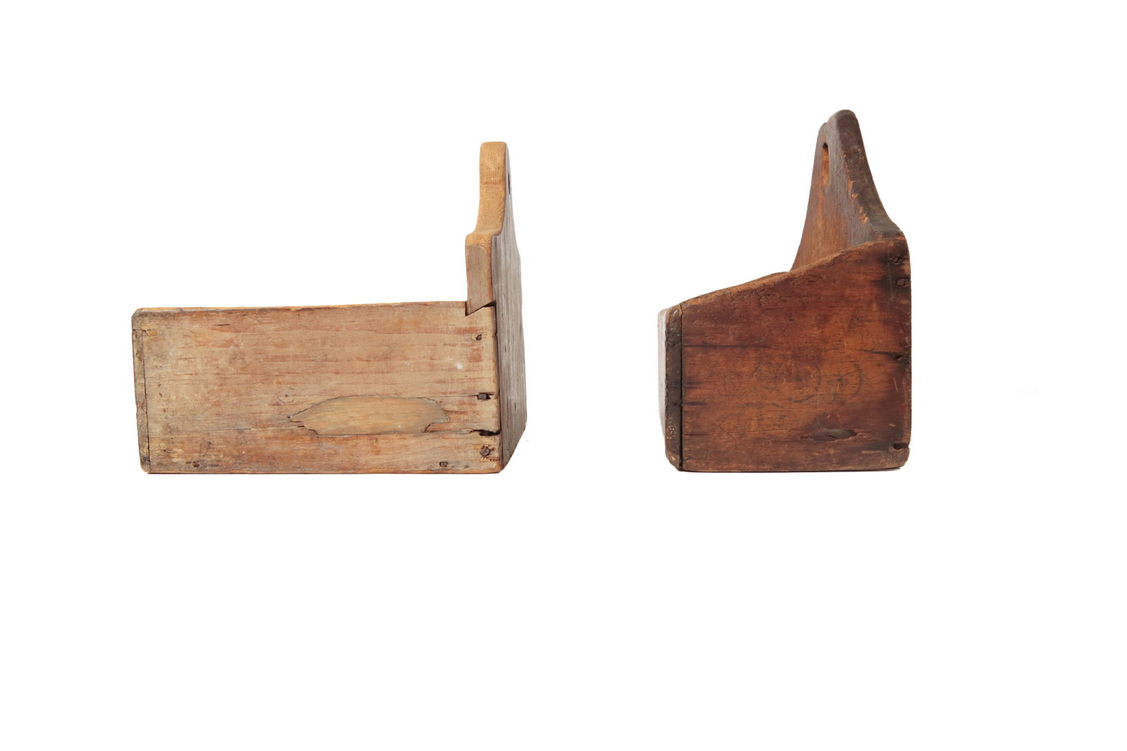 TWO HANGING CANDLE BOXES WITH ORIGINAL SURFACES. - 3