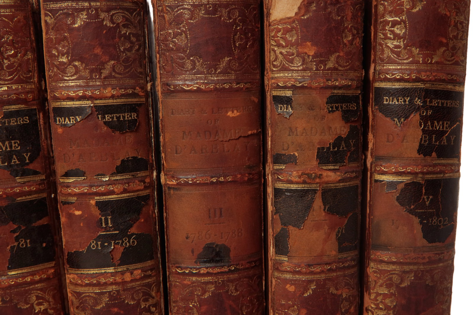 TEN LEATHER BOUND BOOKS. - 2