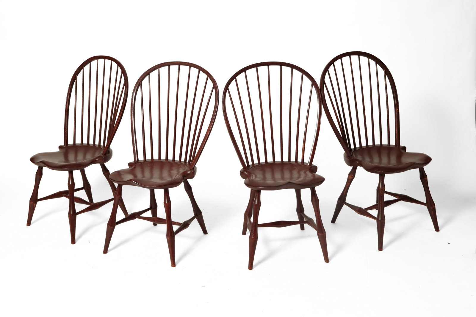 FOUR D.R.DIMES BOWBACK WINDSOR SIDE CHAIRS. (1 of 8)