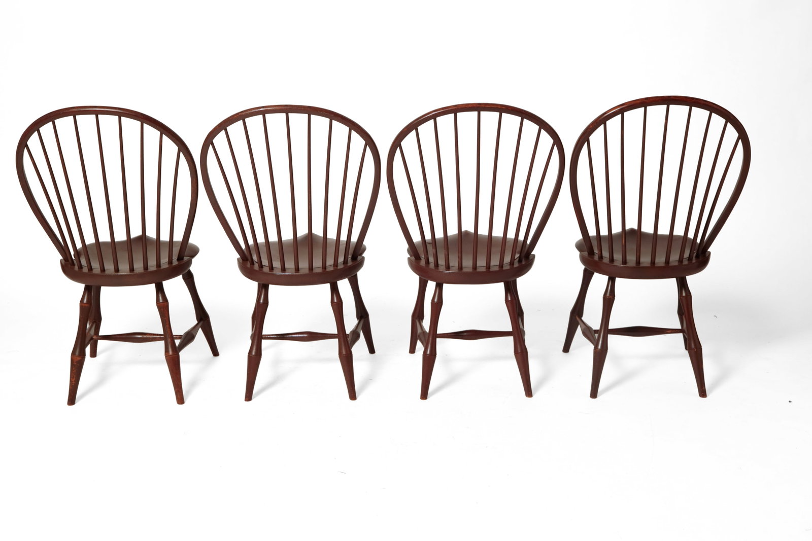 FOUR D.R.DIMES BOWBACK WINDSOR SIDE CHAIRS. - 2