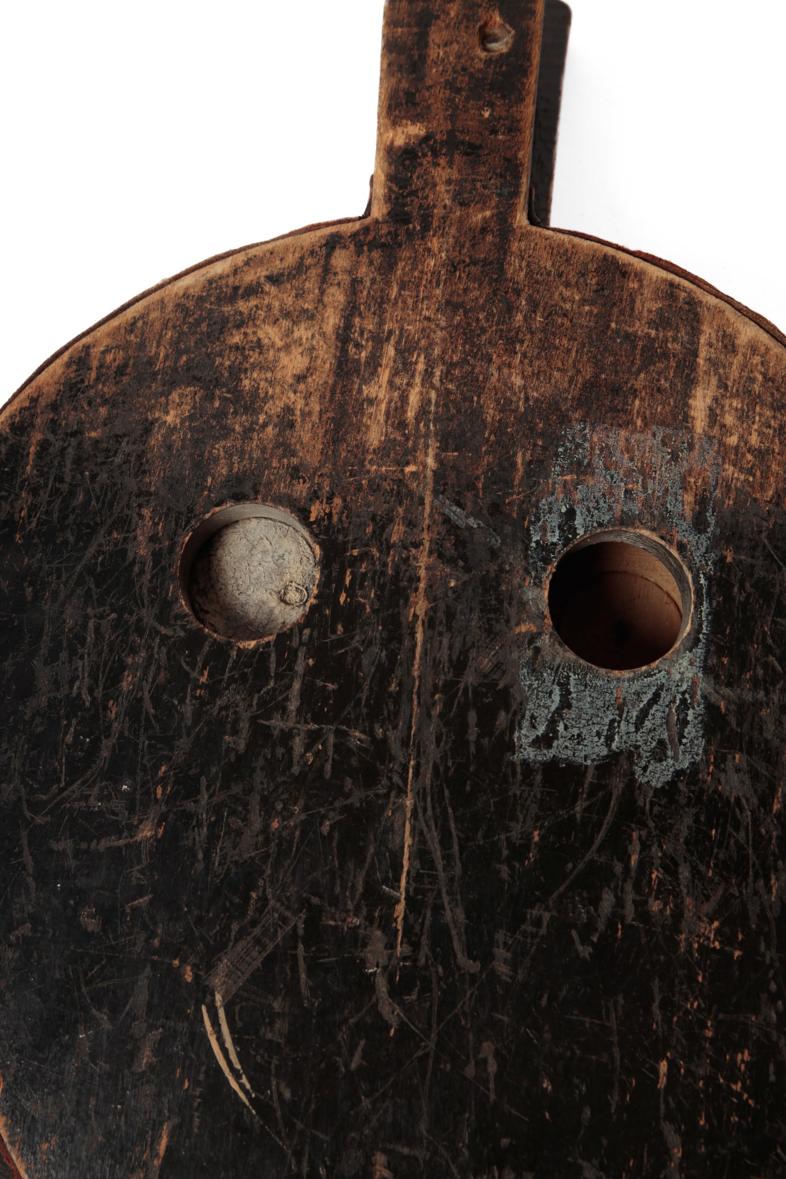TWO PAINT-DECORATED BELLOWS. - 13