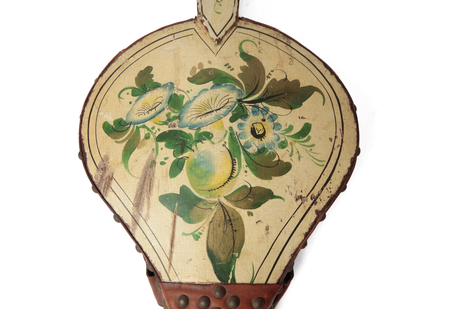 TWO PAINT-DECORATED BELLOWS. - 4