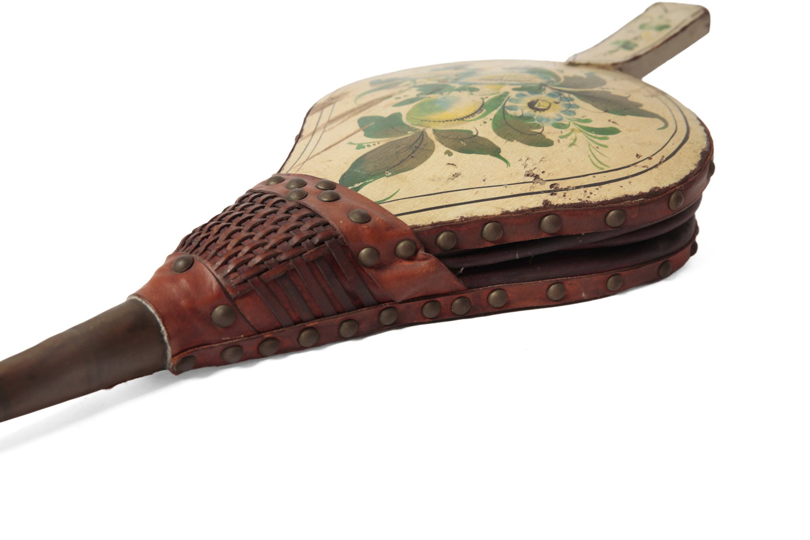 TWO PAINT-DECORATED BELLOWS. - 6