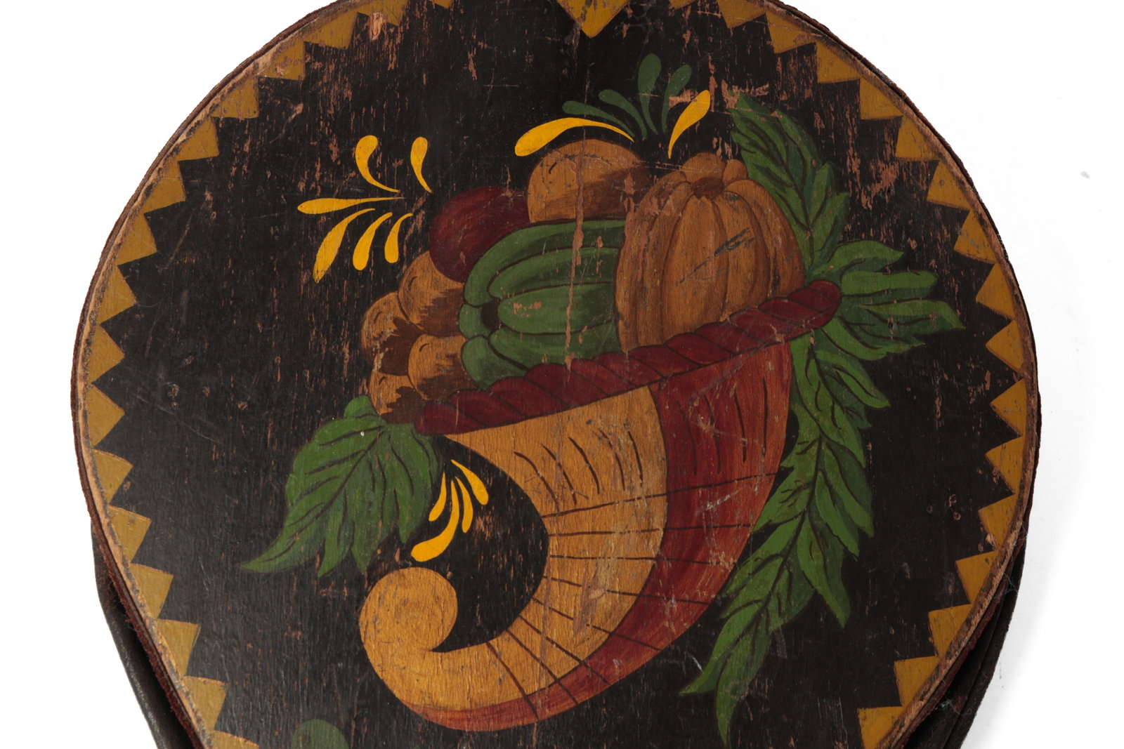 TWO PAINT-DECORATED BELLOWS. - 8