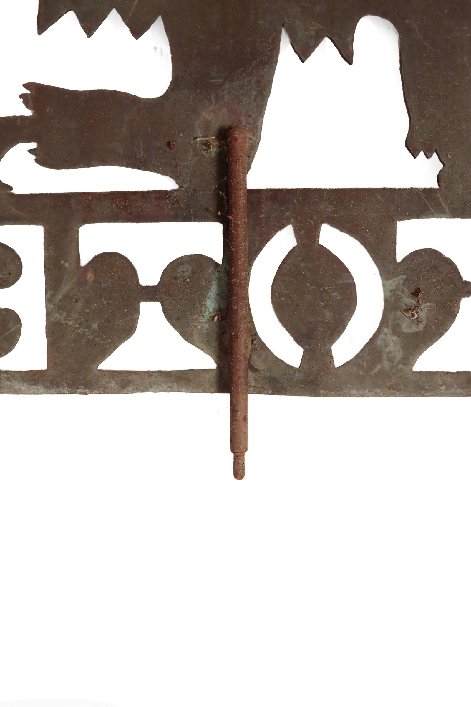 CUT SHEET COPPER FRATERNAL WEATHERVANE. - 2