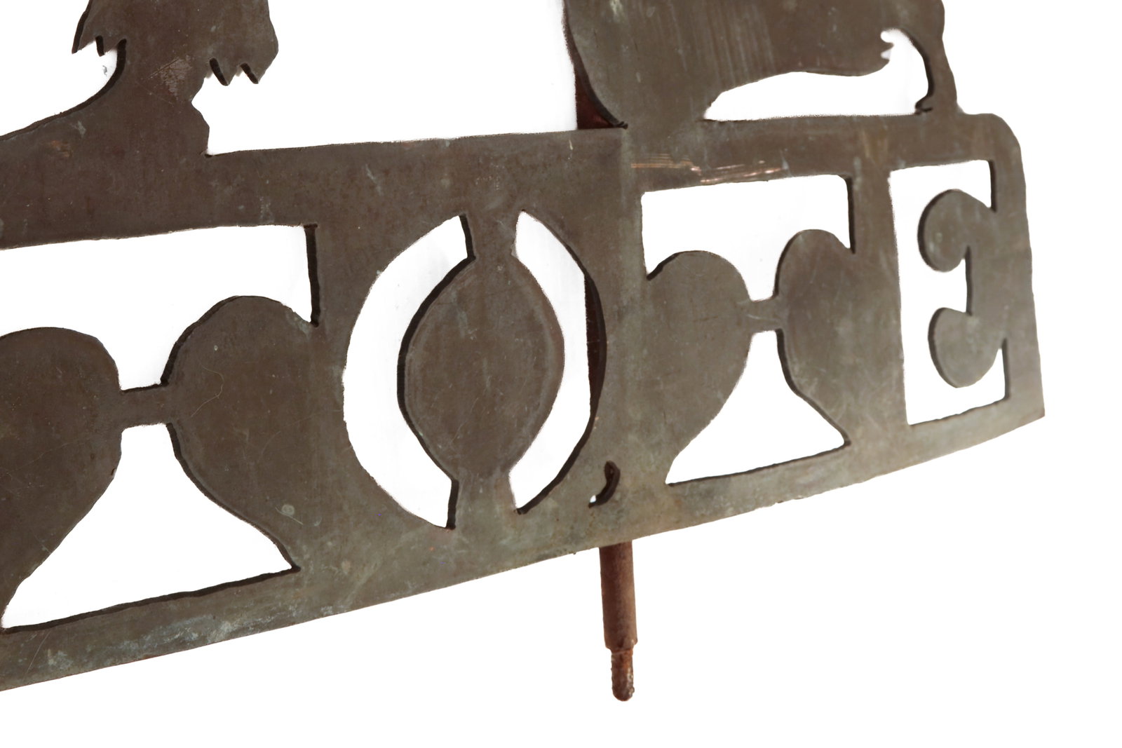 CUT SHEET COPPER FRATERNAL WEATHERVANE. - 3