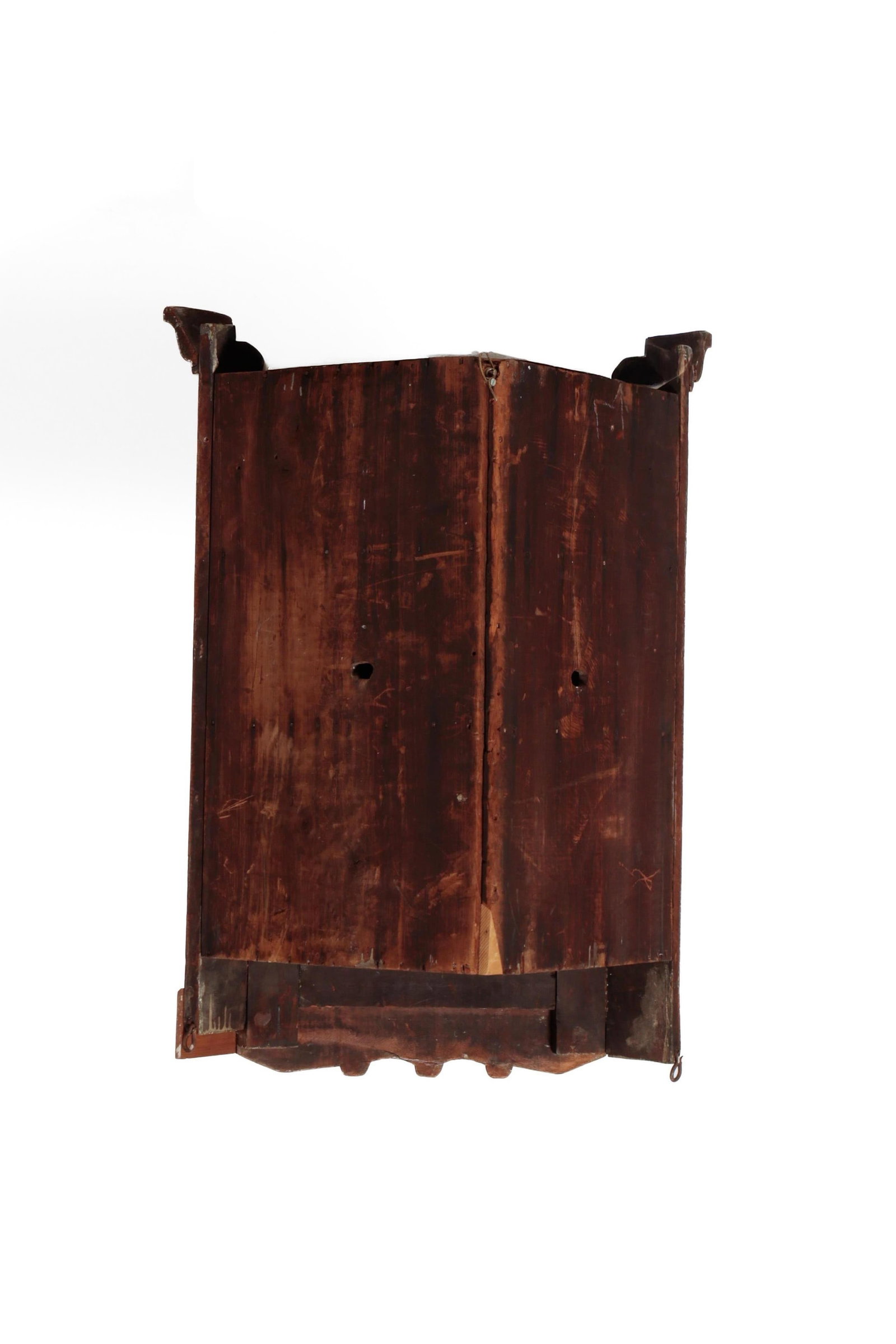 VICTORIAN HANGING CORNER CUPBOARD. - 4