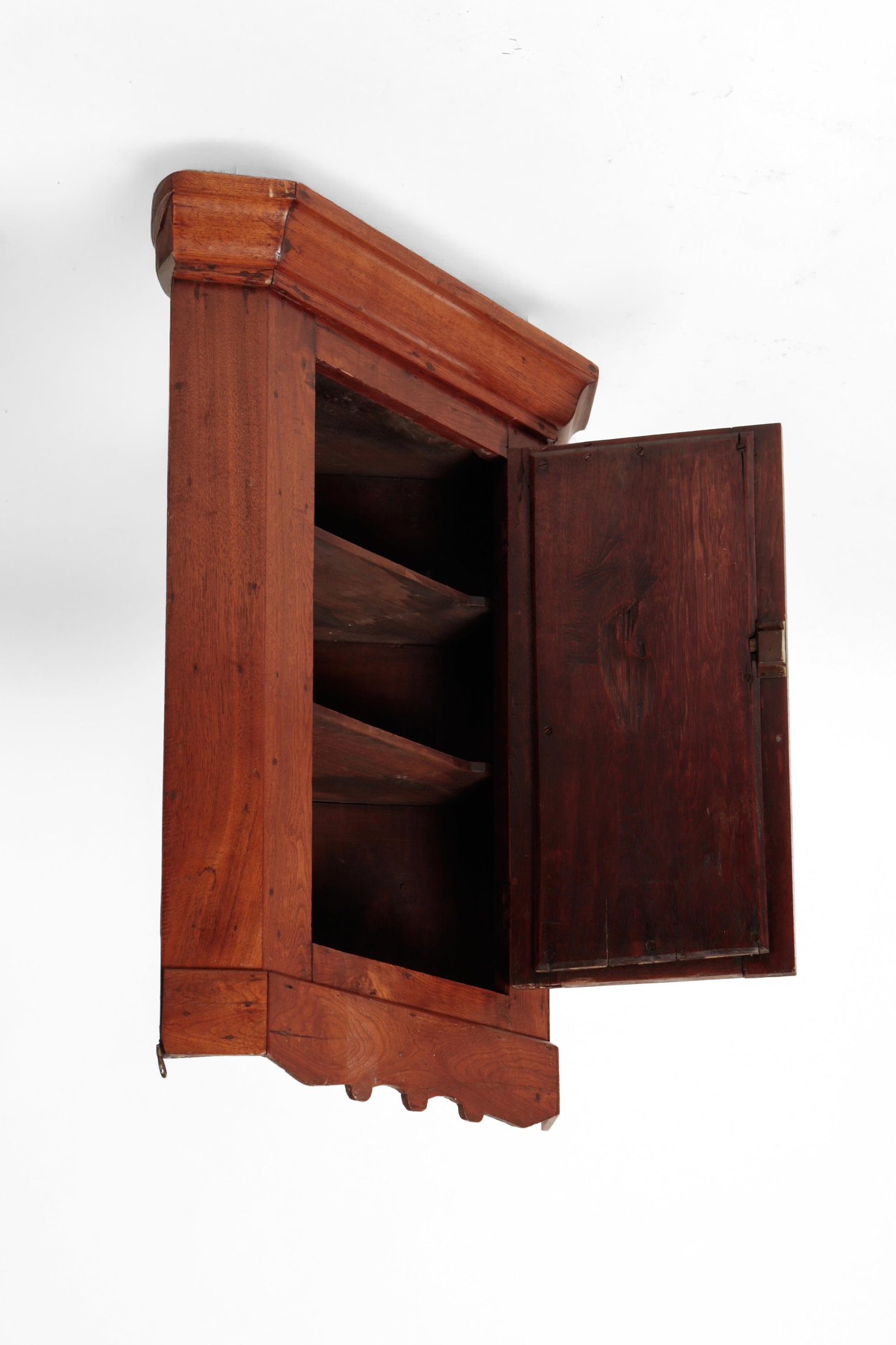 VICTORIAN HANGING CORNER CUPBOARD. - 6