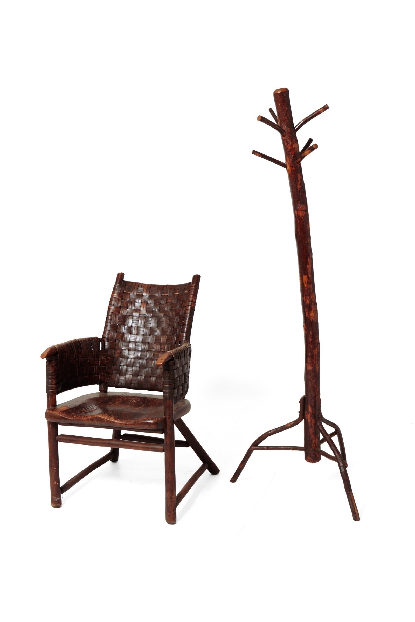 ADIRONDACK ARMCHAIR AND COAT RACK. (1 of 20)