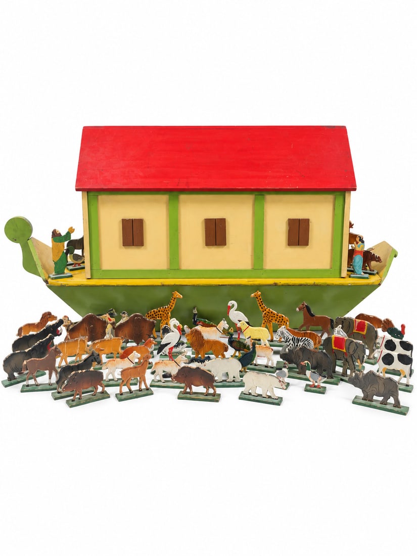 NOAH'S ARK WITH FIGURES. (1 of 9)