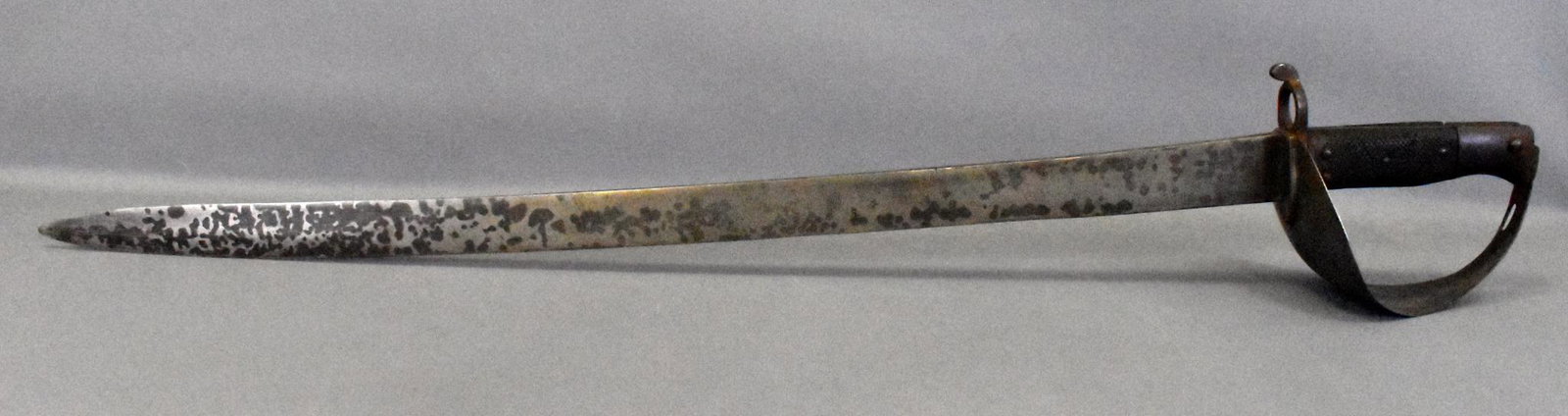 British P1858 Enfield or P1859 Naval Cutlass Sword: British P1858 Enfield or P1859 Naval Cutlass Sword Bayonet. No markings except a small inspection or proof mark. Latch button is frozen